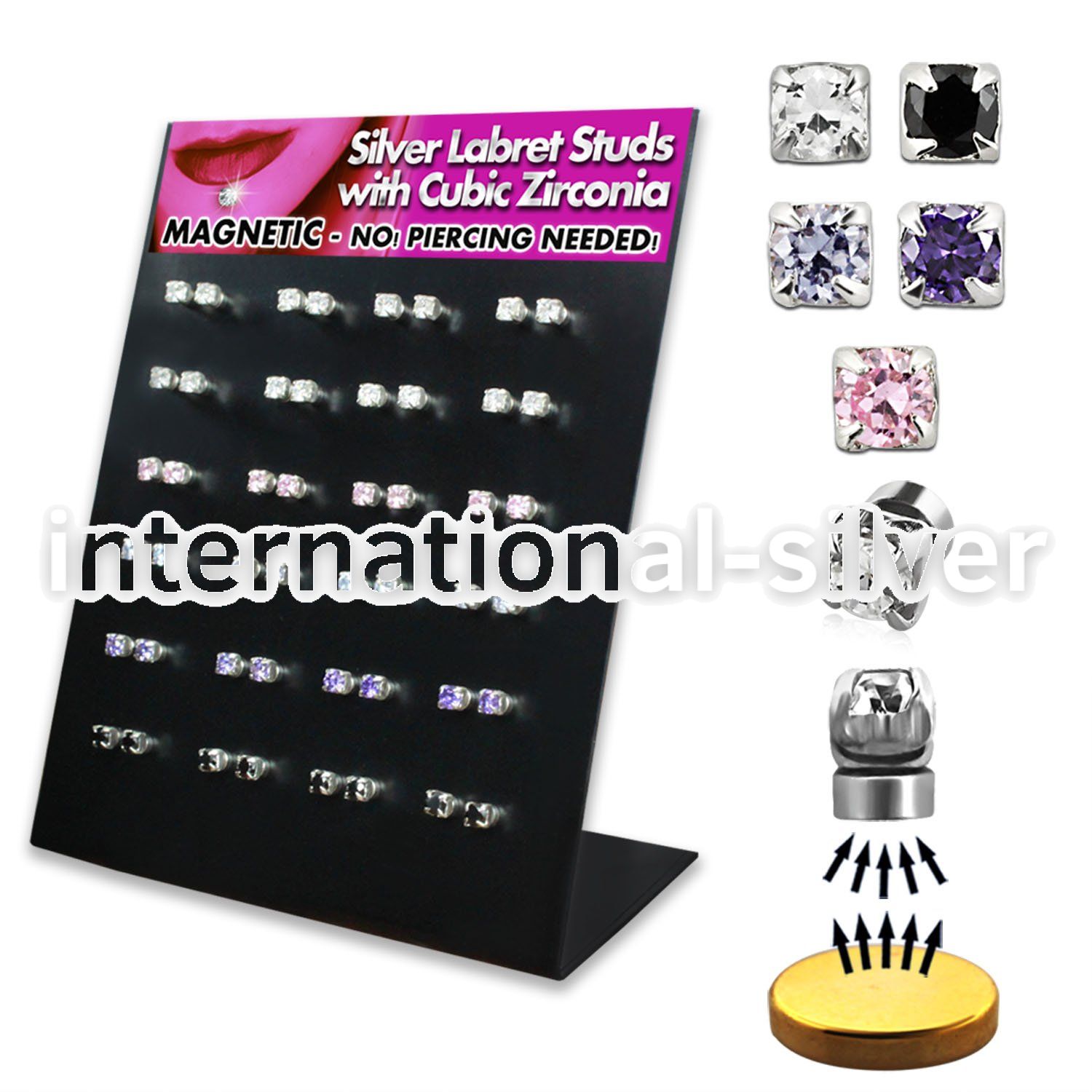 brlz3m labrets lip rings silver 925 labrets chin