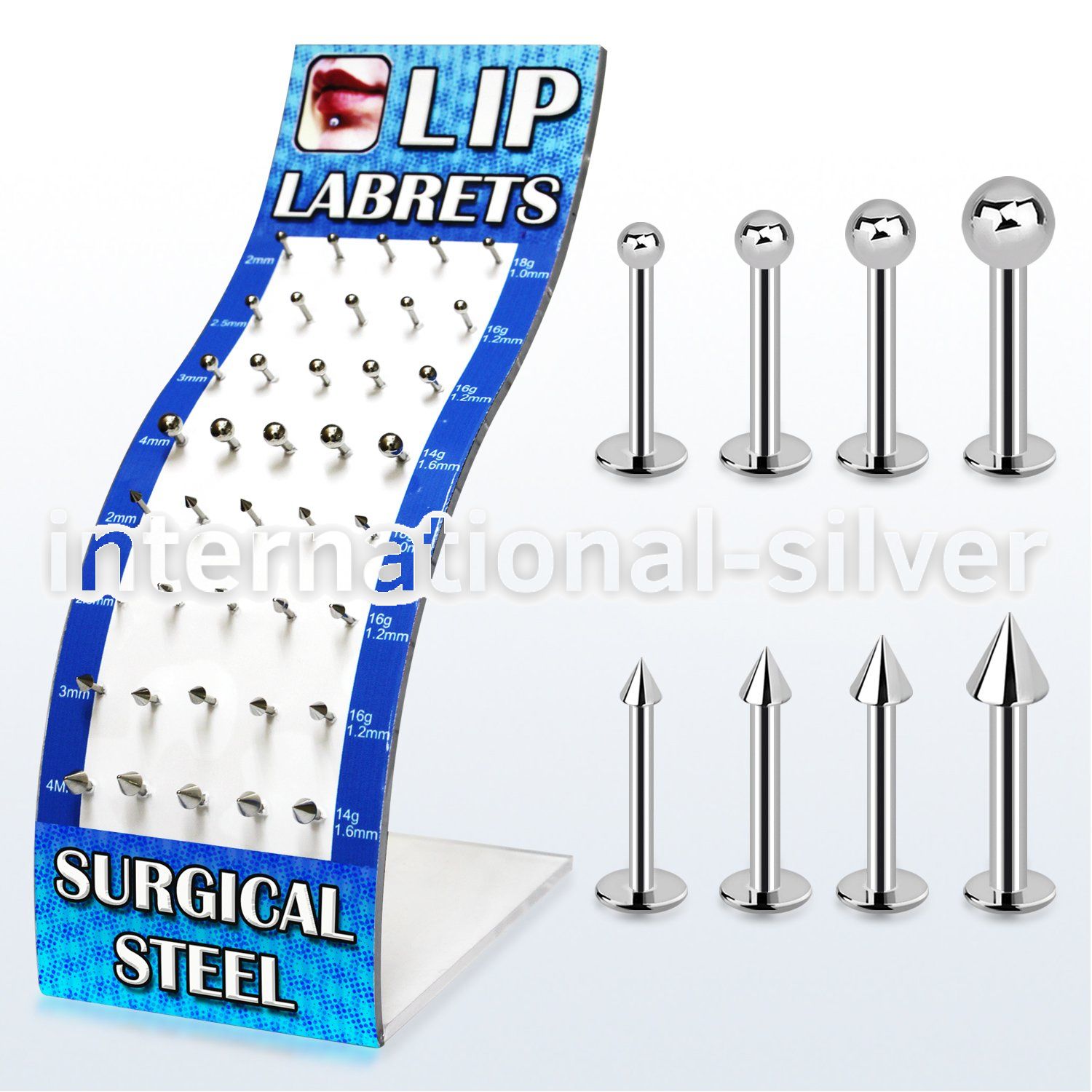 brmlb7 labrets lip rings surgical steel 316l labrets chin
