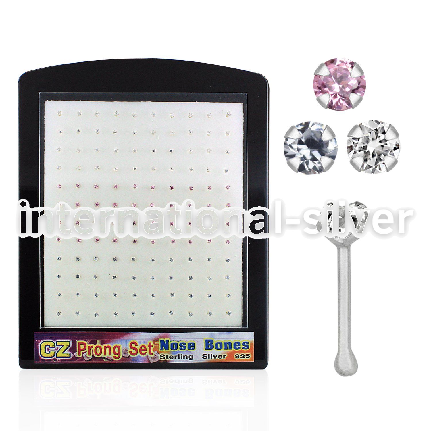 brnbczm nose bone silver 925 nose