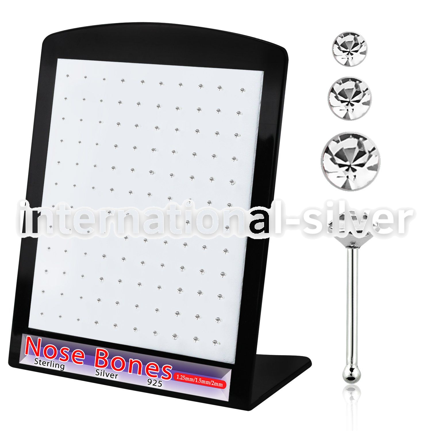 brnbmc7 nose bone silver 925 nose