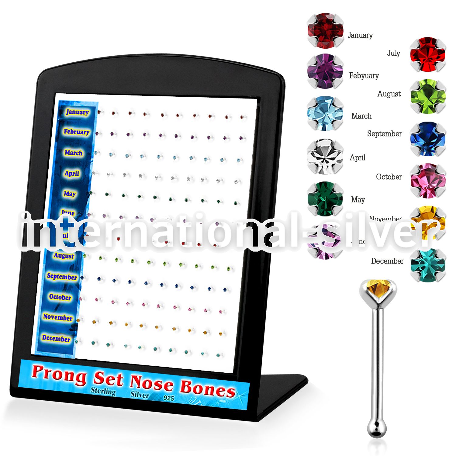 brnbpbt nose bone silver 925 nose