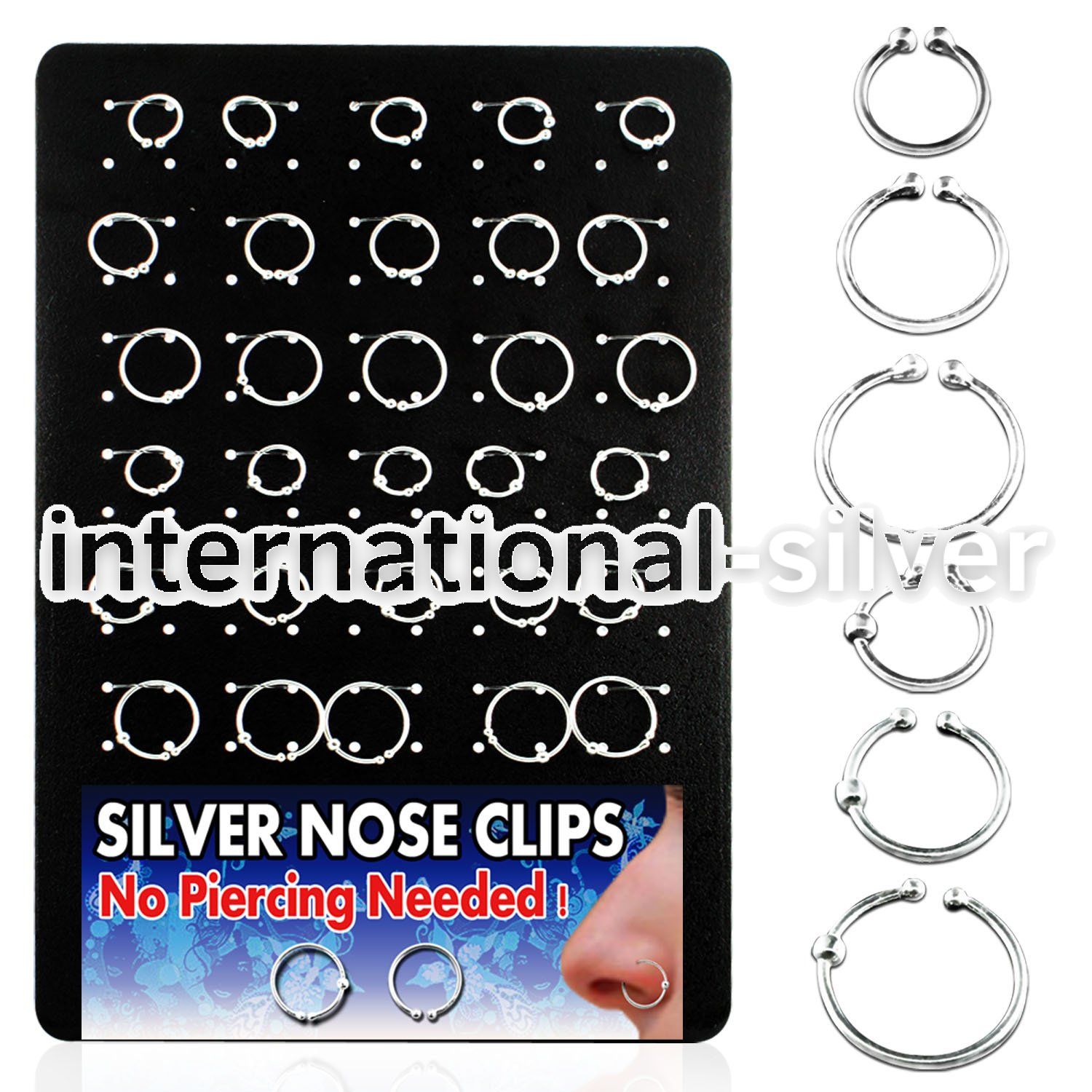 brncm1 fake illusion hoops silver 925 belly button