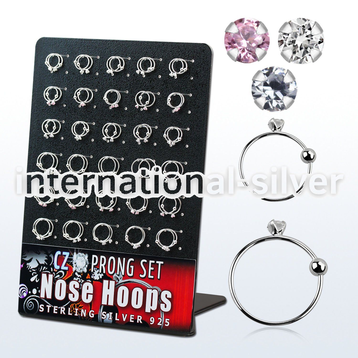 brnhm18 nose hoop silver 925 nose