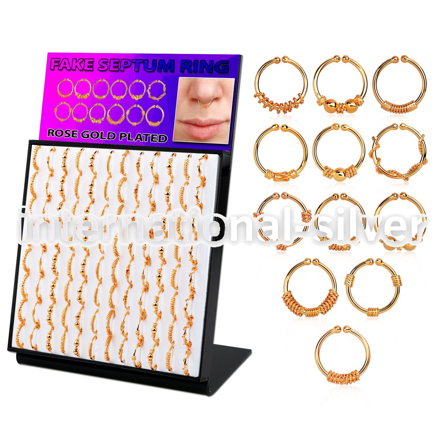 brnhmx20 fake illusion body jewelry silver 925 septum