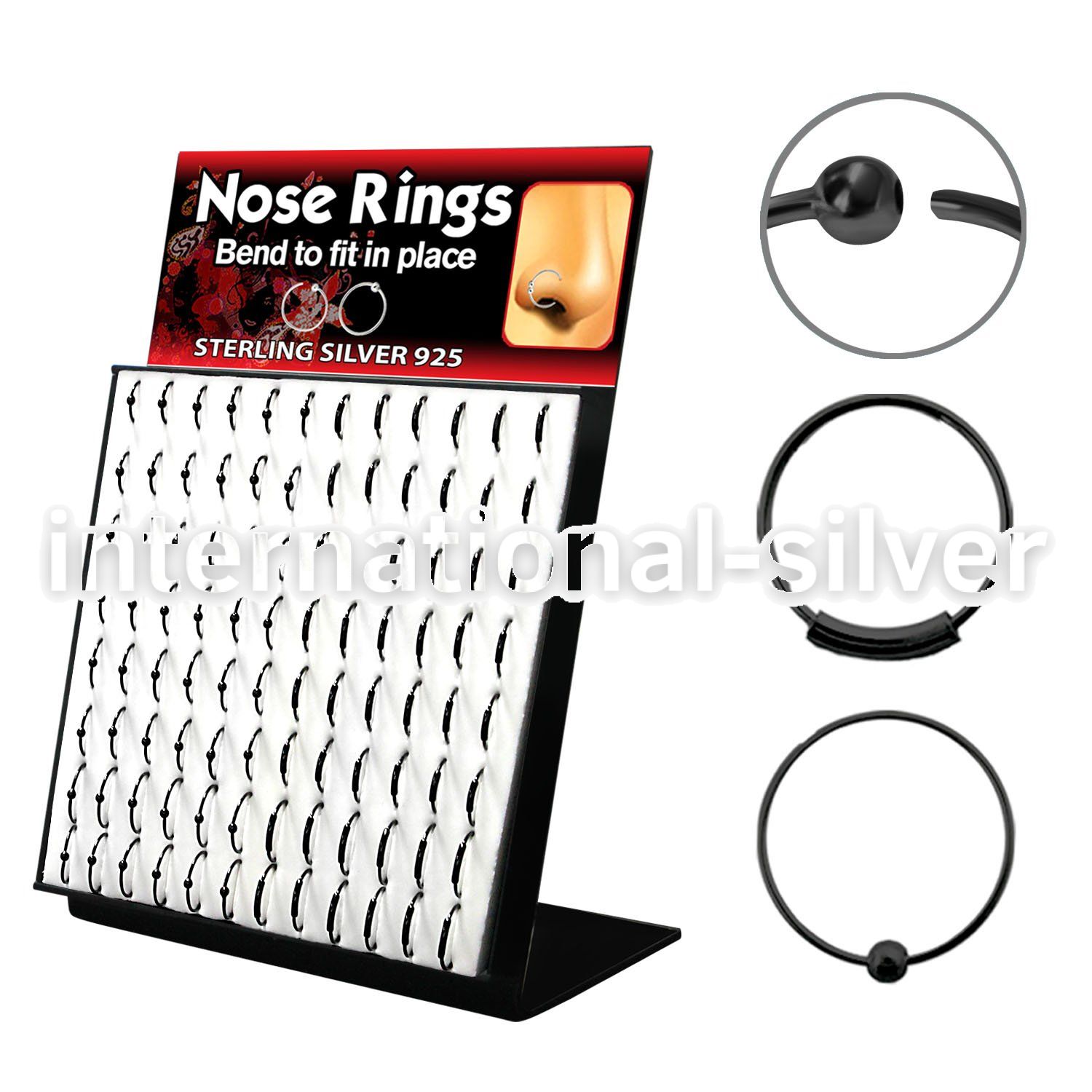 brnhmx2 nose hoop silver 925 nose