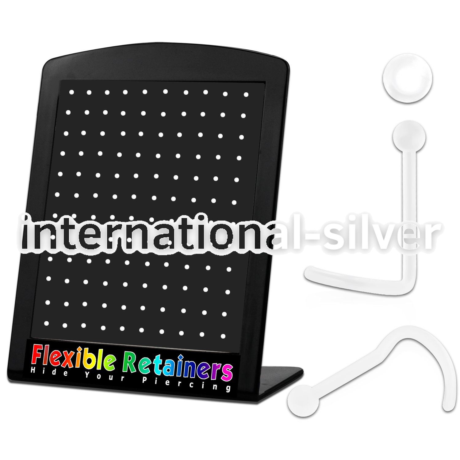brnscrt l shape nose studs bioflex ptfe nose