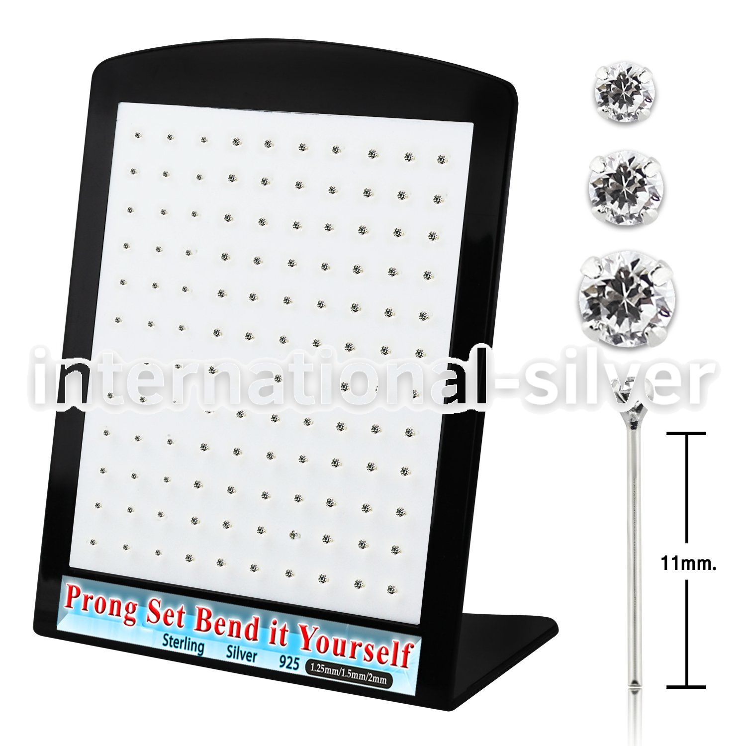 brnypmc7 bend it to fit nose studs silver 925 nose