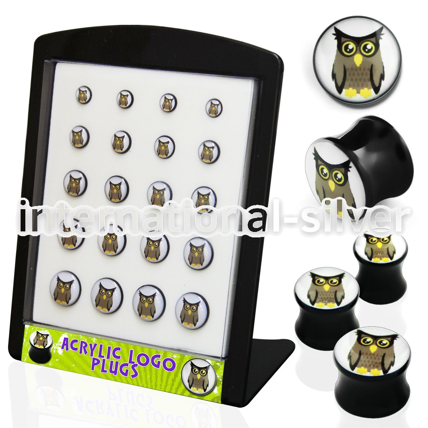 brpg103 plugs gauges acrylic body jewelry ear lobe