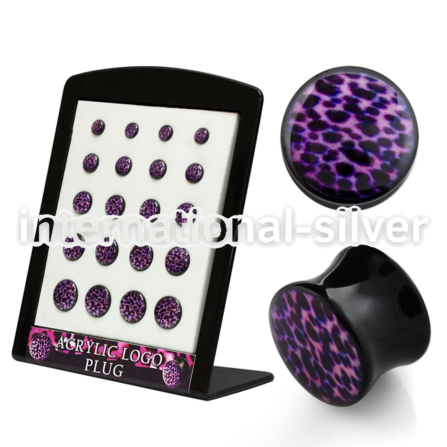 brpg118 plugs gauges acrylic body jewelry ear lobe