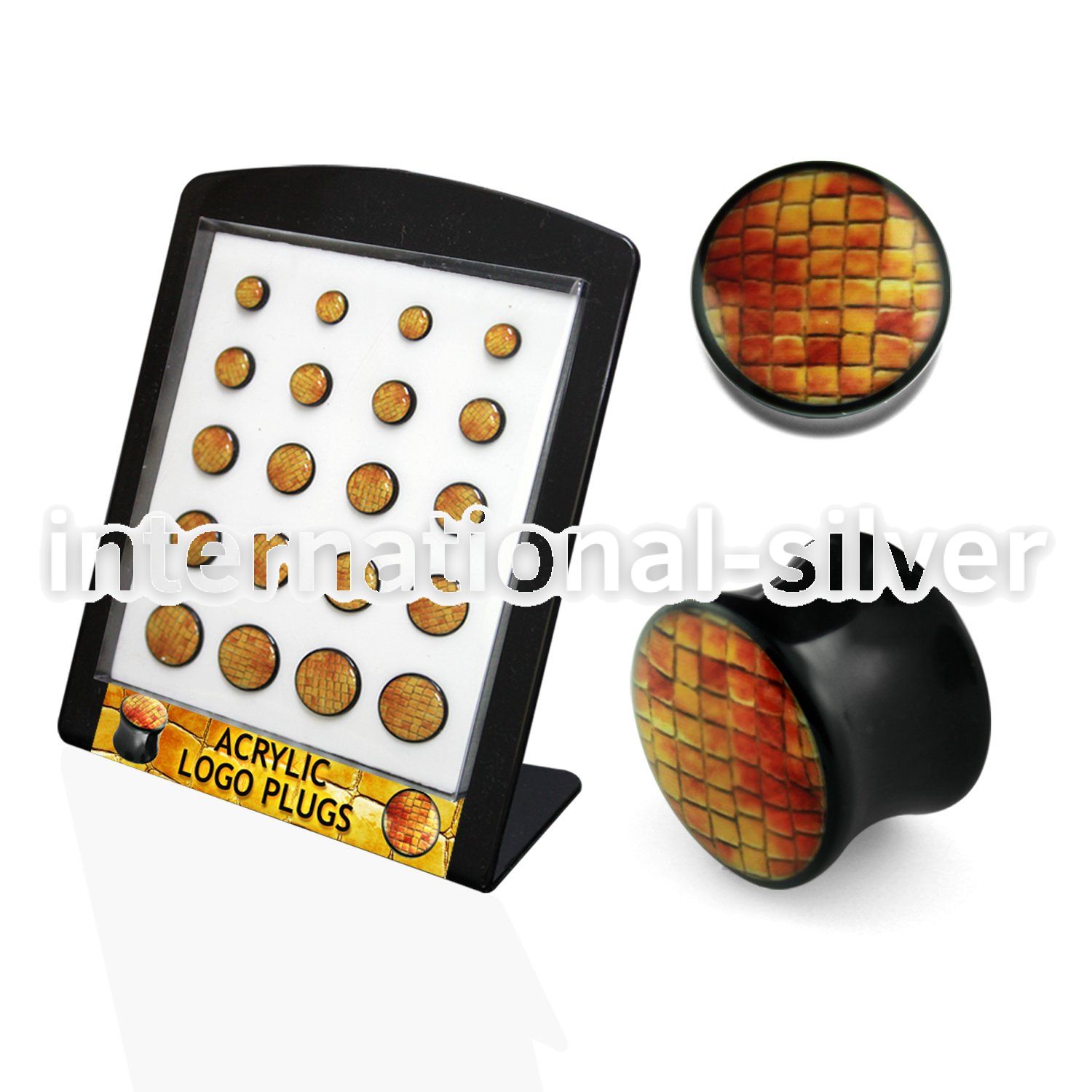 brpg124 plugs gauges acrylic body jewelry ear lobe