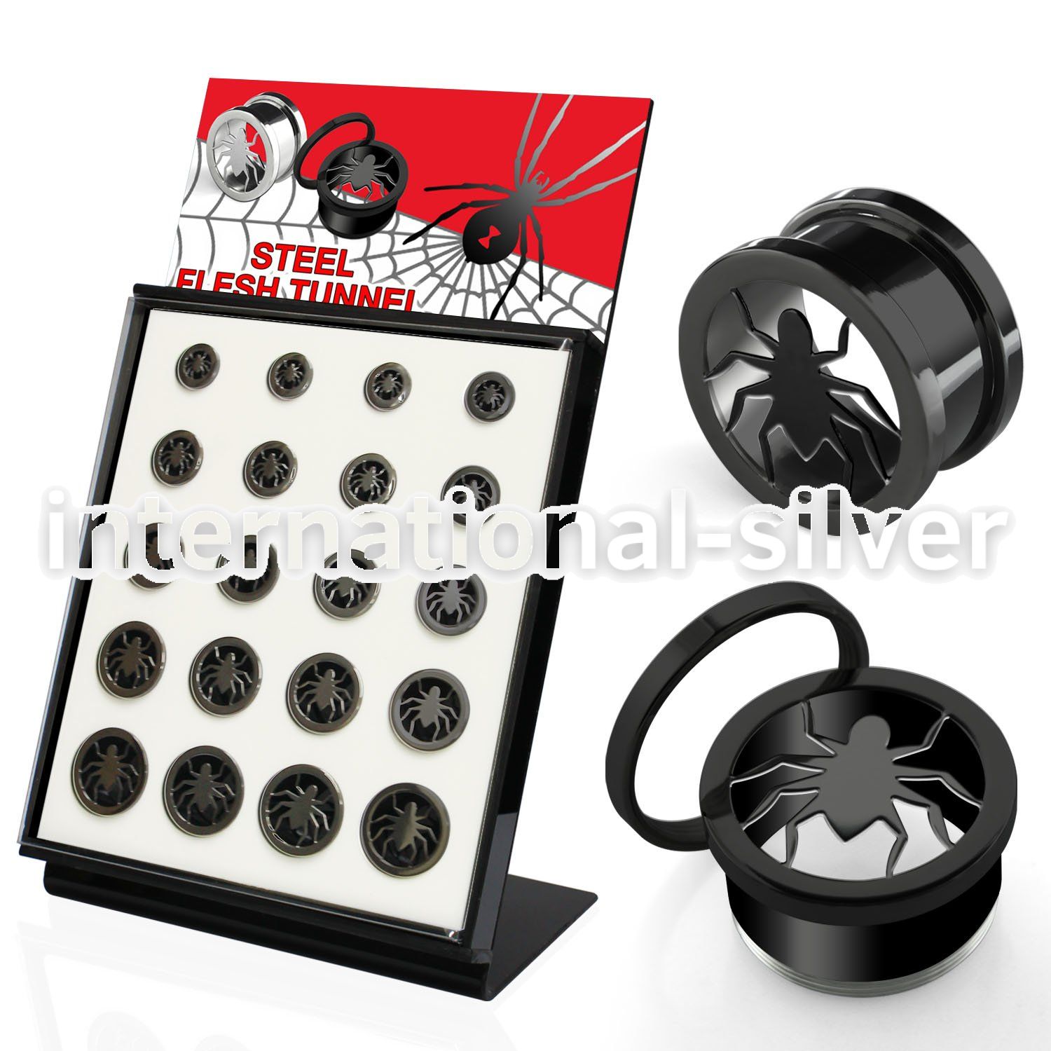 brpg146c tunnels gauges anodized surgical steel 316l ear lobe