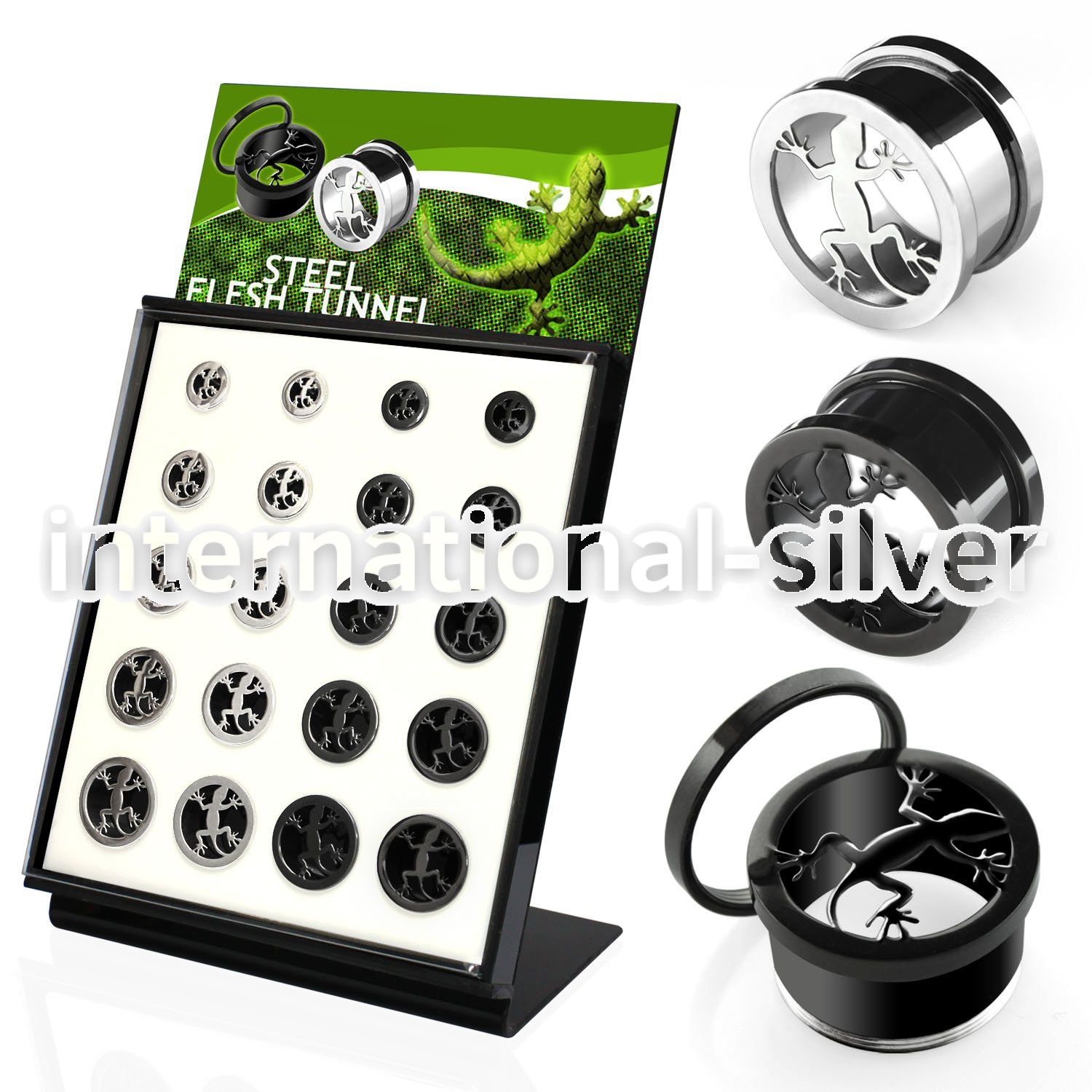 brpg147a tunnels gauges anodized surgical steel 316l ear lobe