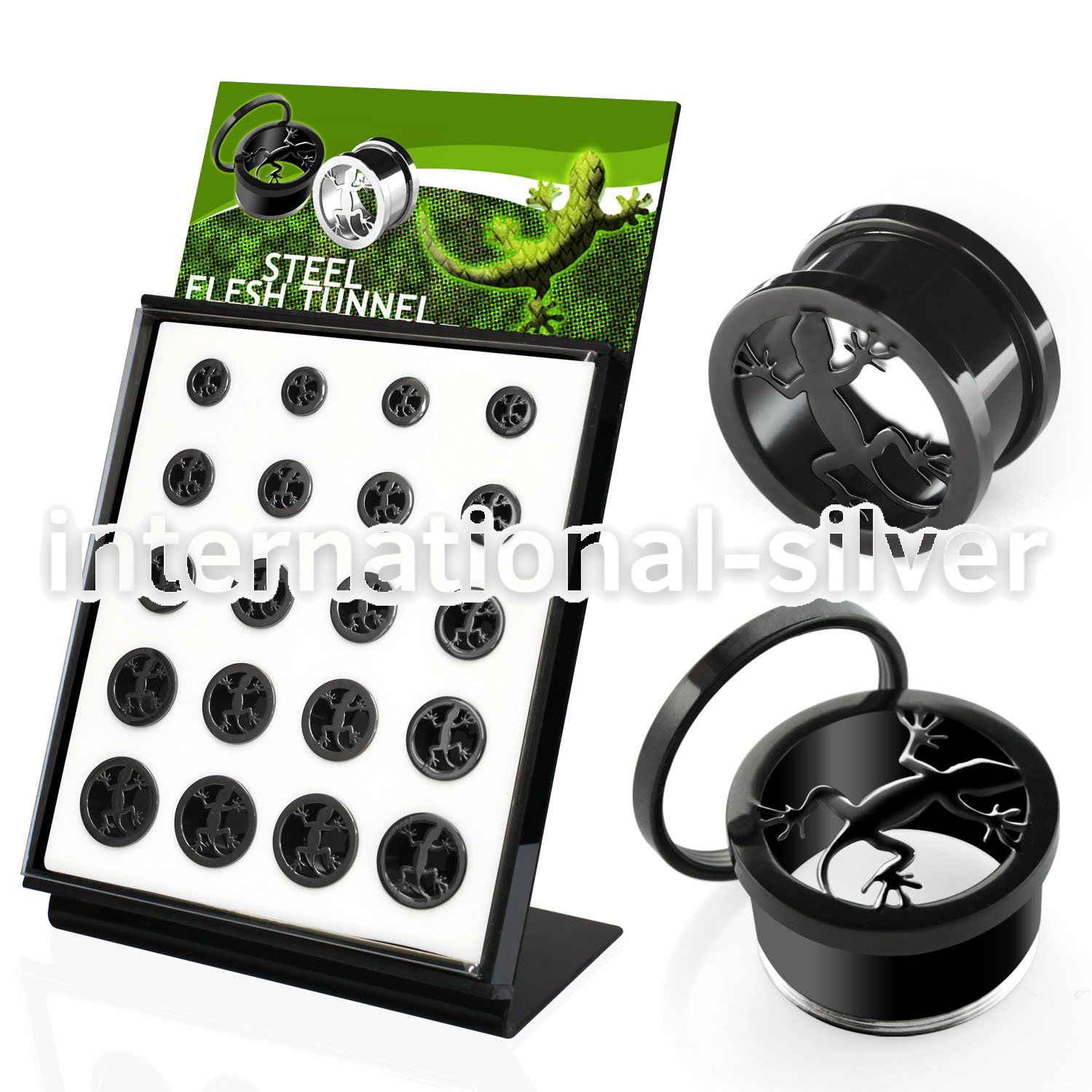 brpg147c tunnels gauges anodized surgical steel 316l ear lobe