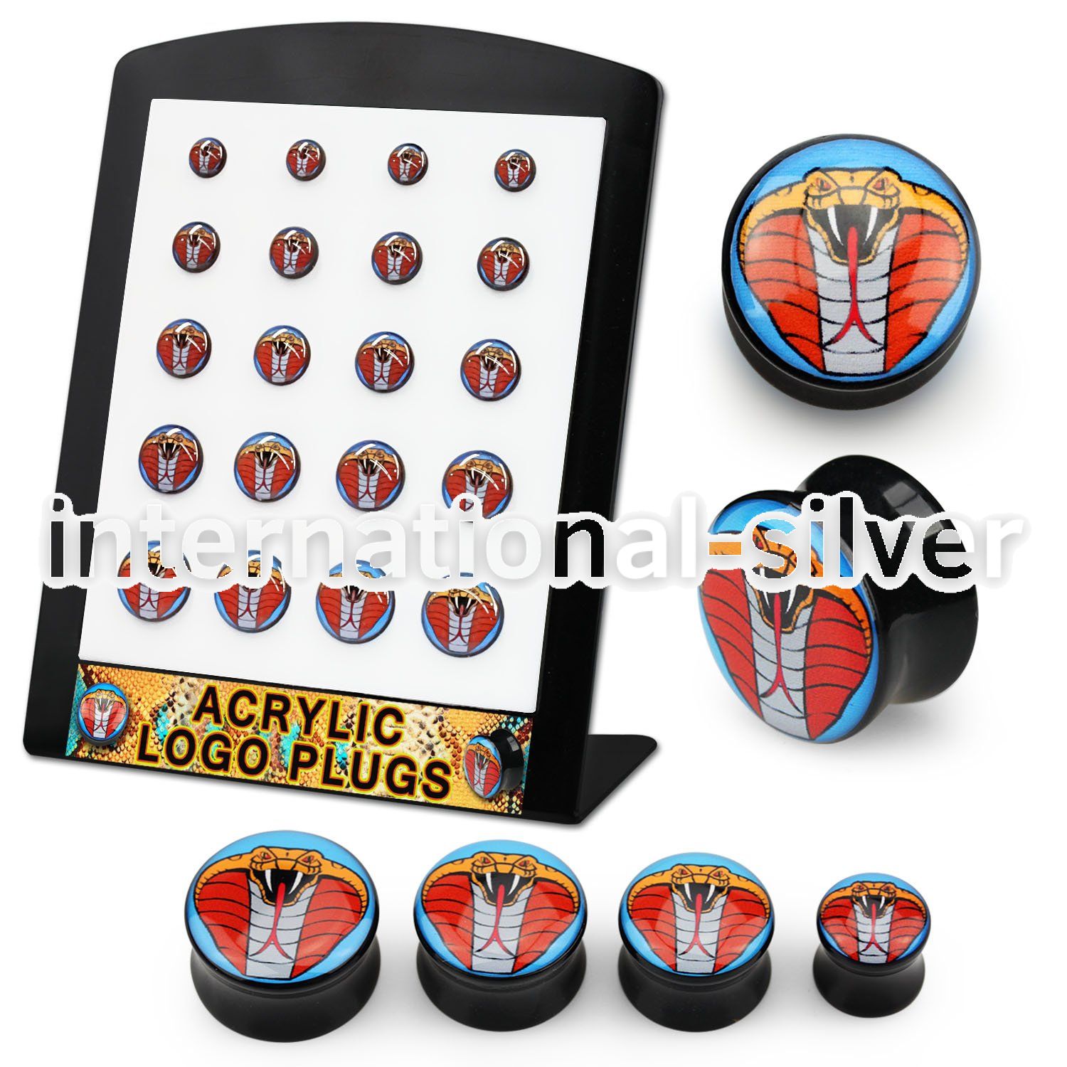 brpg162 plugs gauges acrylic body jewelry ear lobe