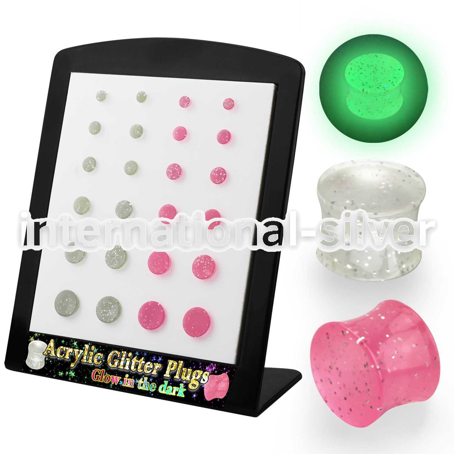 brpg163 plugs gauges acrylic body jewelry ear lobe