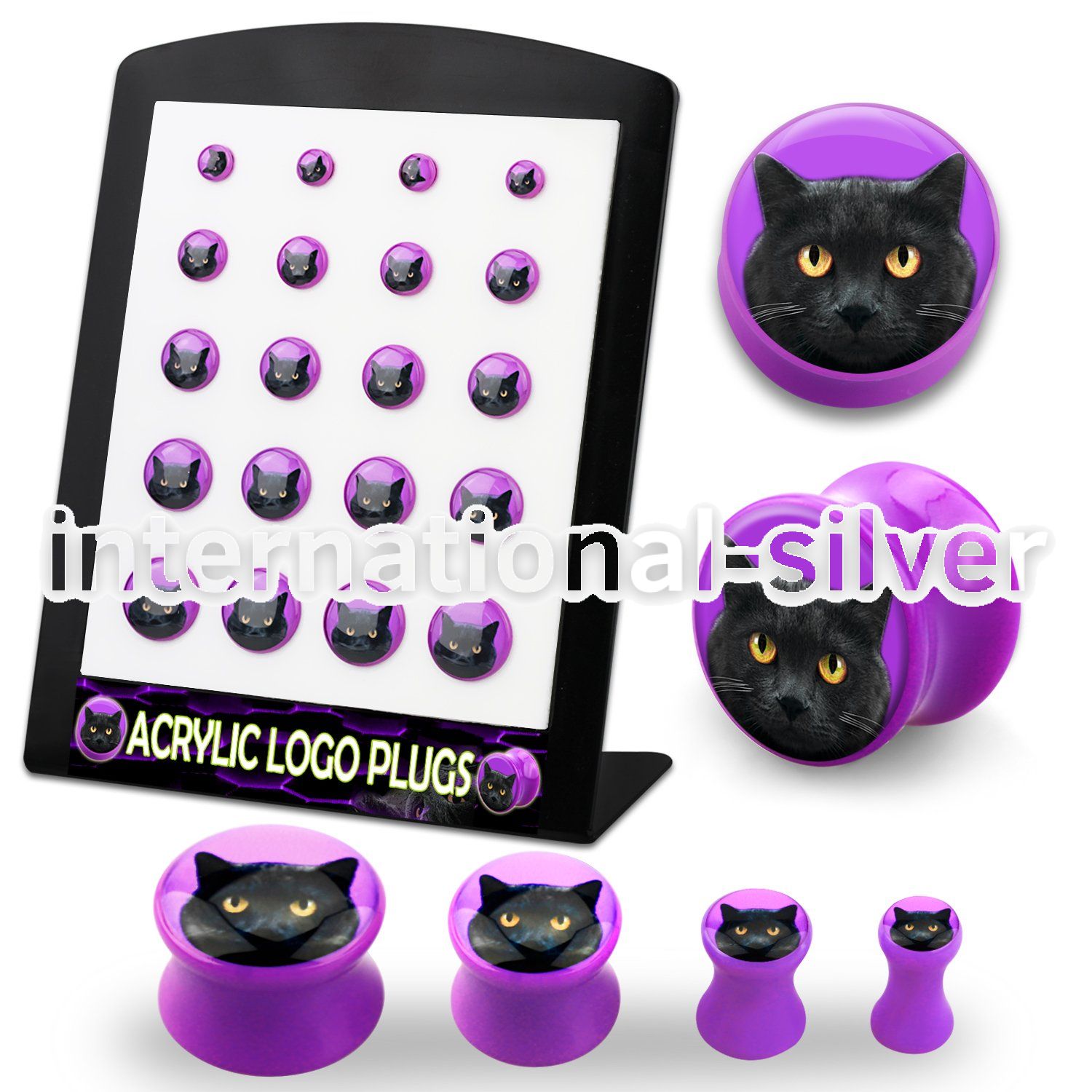 brpg165 plugs gauges acrylic body jewelry ear lobe