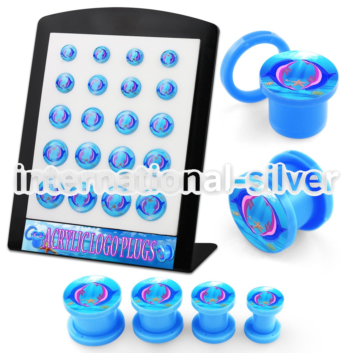 brpg168 plugs gauges acrylic body jewelry ear lobe