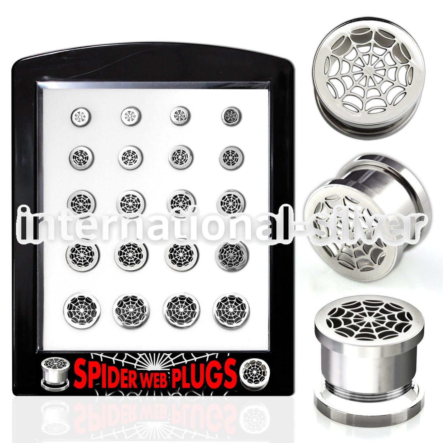 brpg91 tunnels gauges surgical steel 316l ear lobe