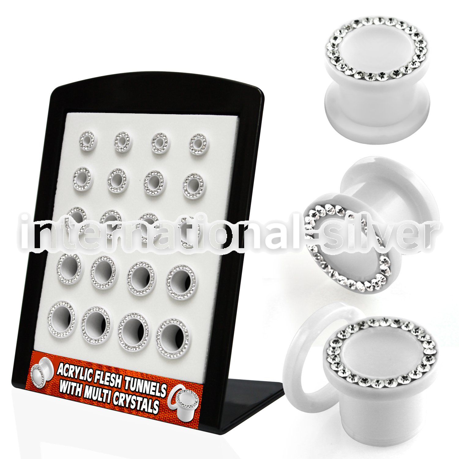 brpg93 tunnels gauges acrylic body jewelry ear lobe