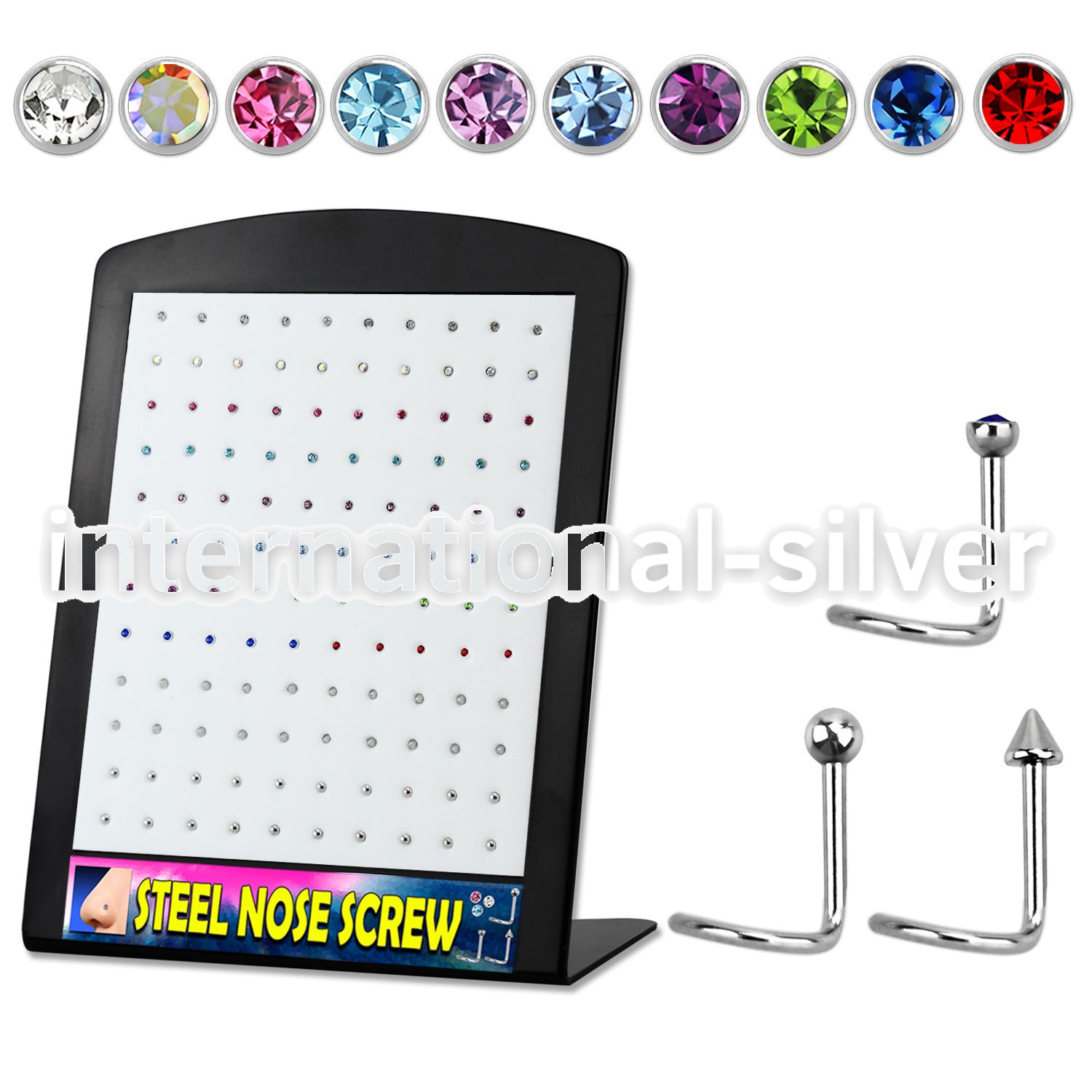 brs113 l shape nose studs surgical steel 316l nose