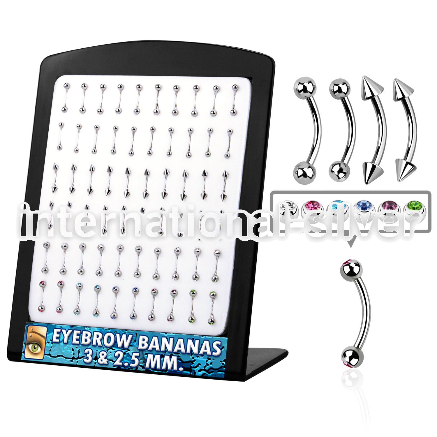 brse micro curved barbells surgical steel 316l eyebrow