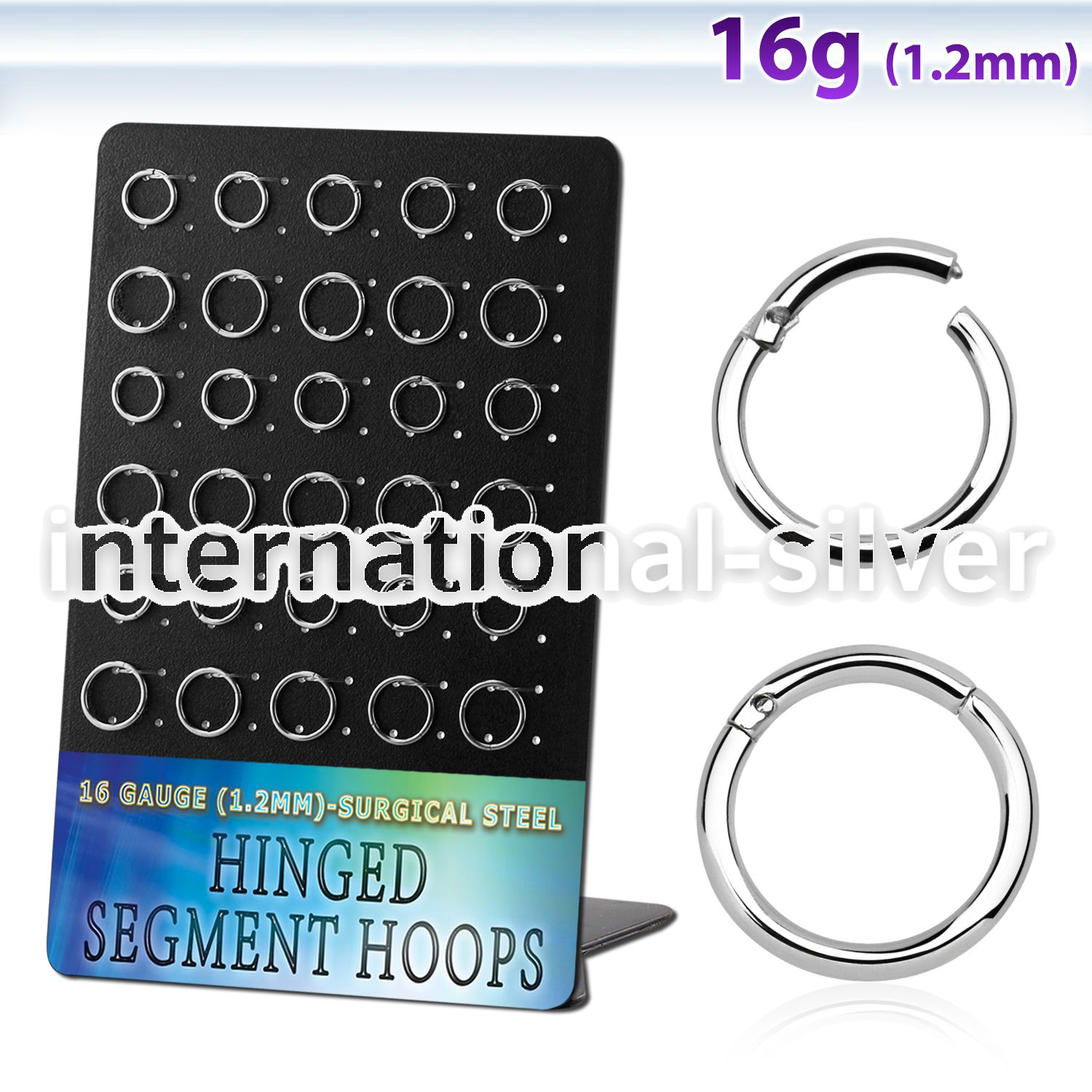 brsegh4 surgical steel seamless and segment rings ear  othersear  lobe ear otherseyebrow helix nose bridge tragus  piercing