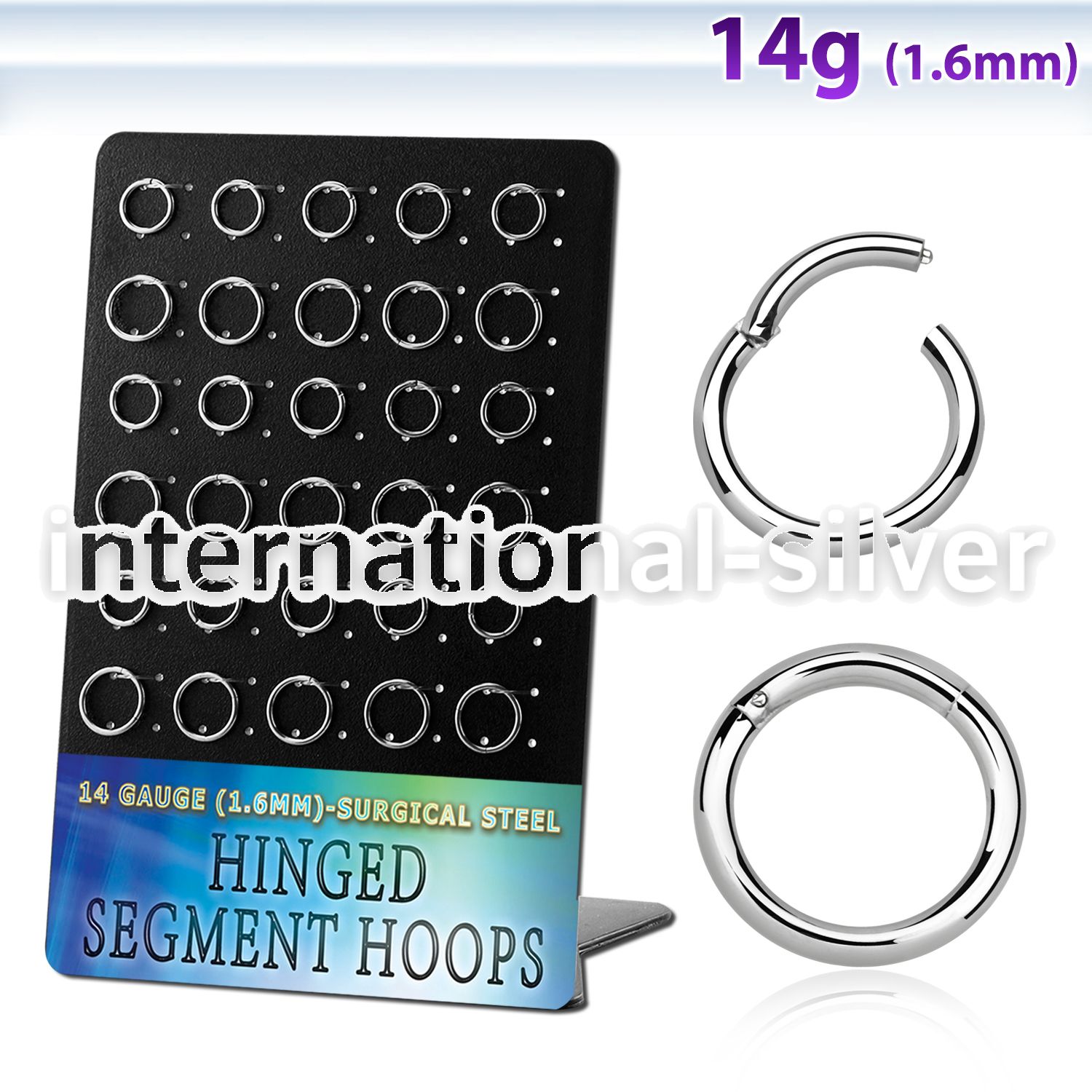 brsegh5 surgical steel seamless and segment rings ear  othersear  lobe helix intim nipple septum  piercing