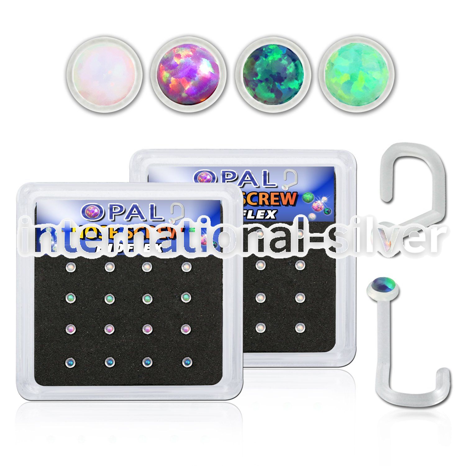 bxbinswo l shape nose studs bioflex ptfe nose