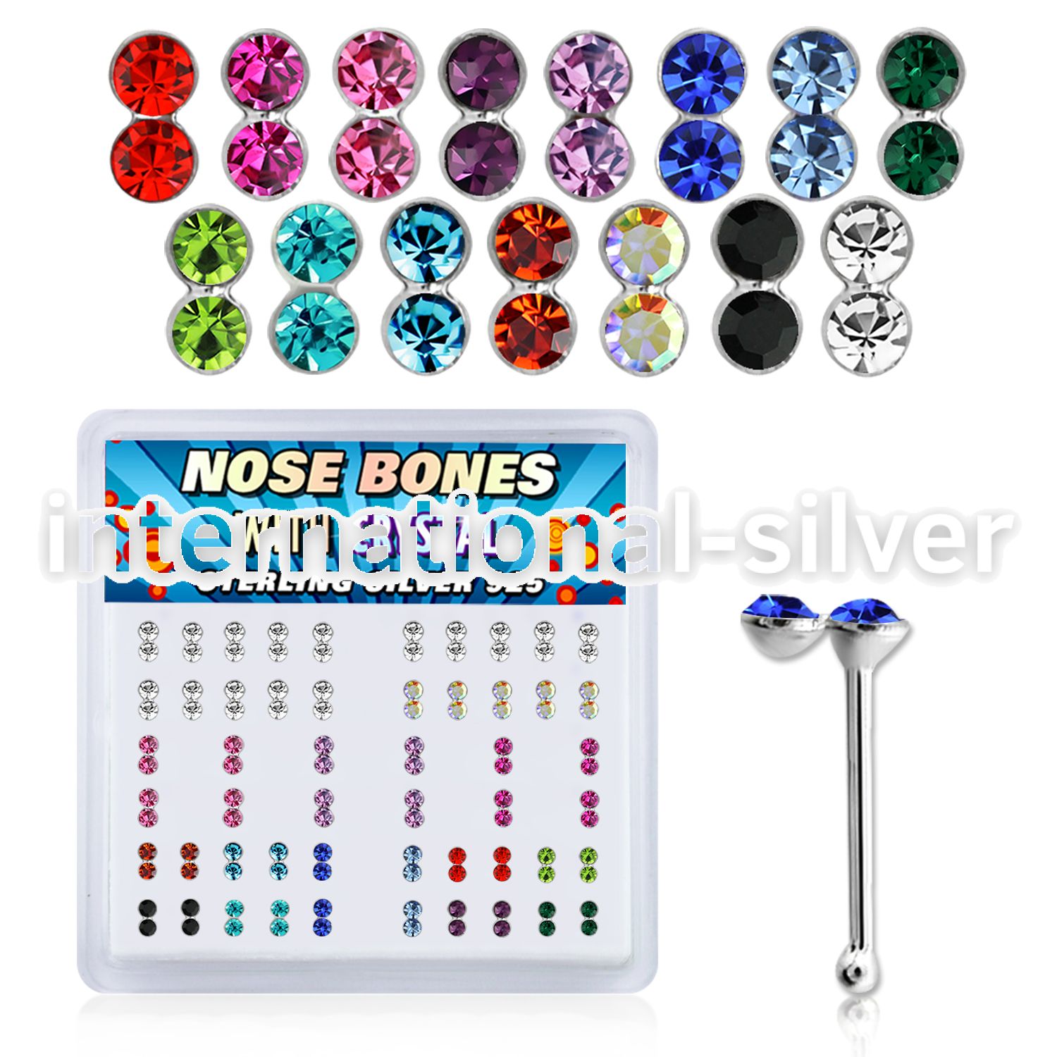 bxdbm nose bone silver 925 nose