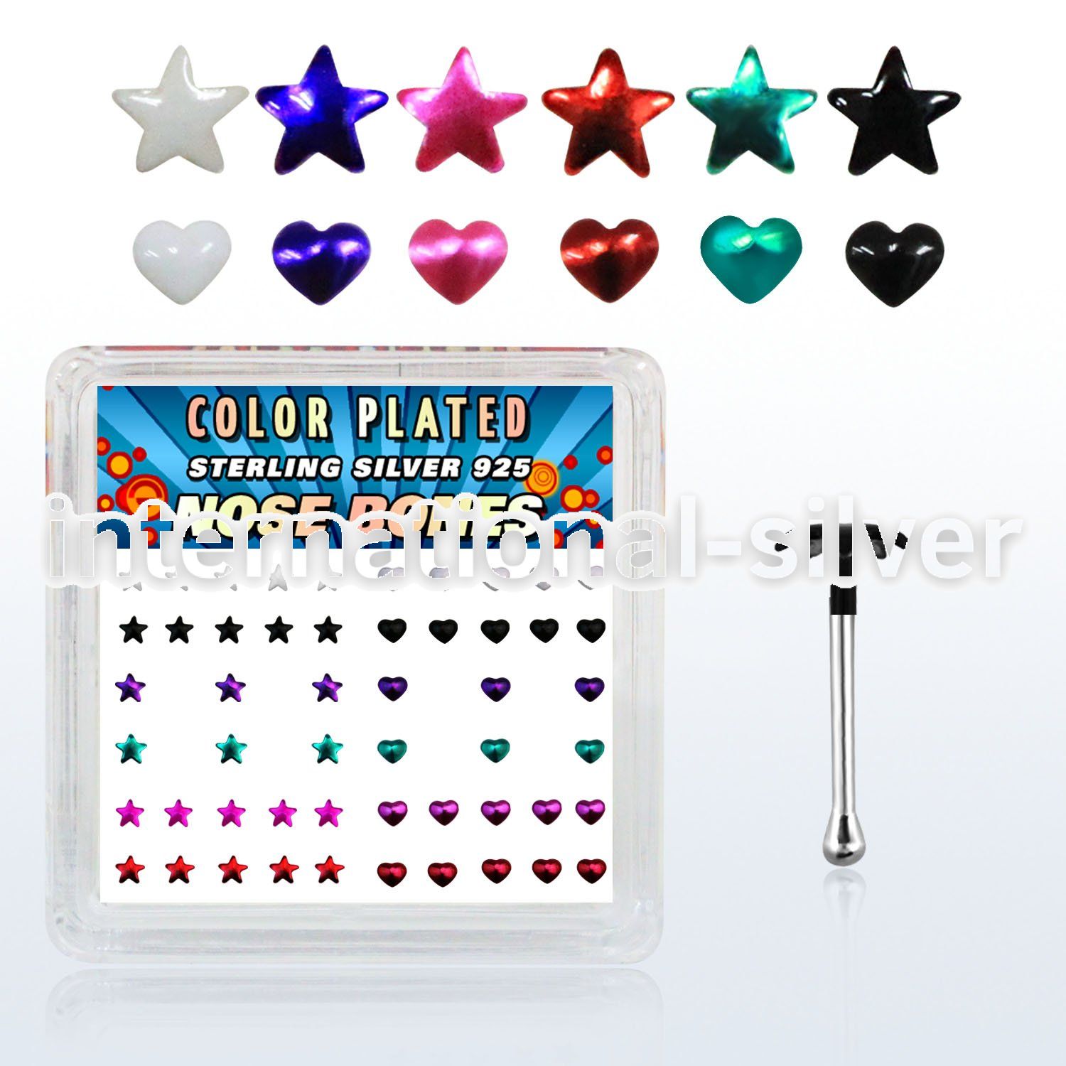 bxphs nose bone silver 925 nose