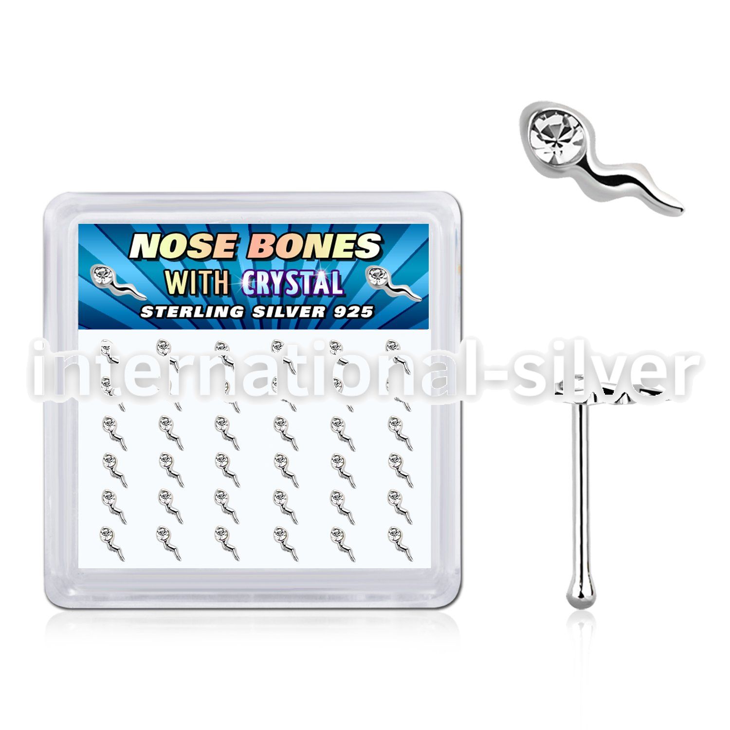 bxsmc36 925 silver nose bones nose piercing