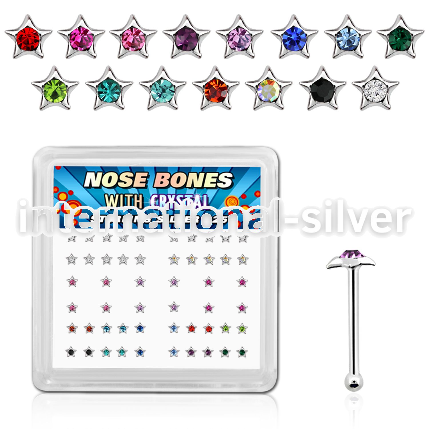 bxsr2m nose bone silver 925 nose