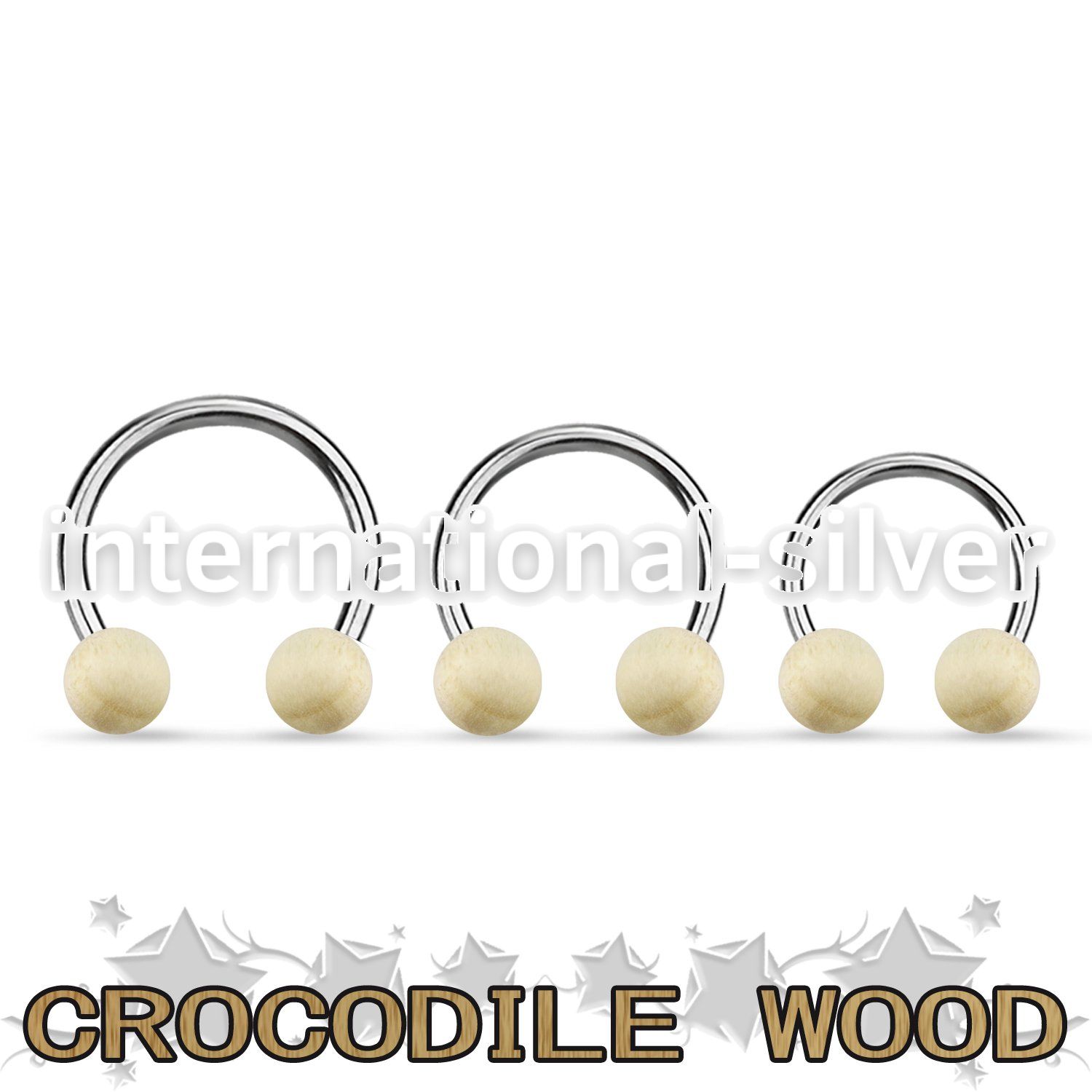 cbcr5 horseshoes organic body jewelry ear lobe