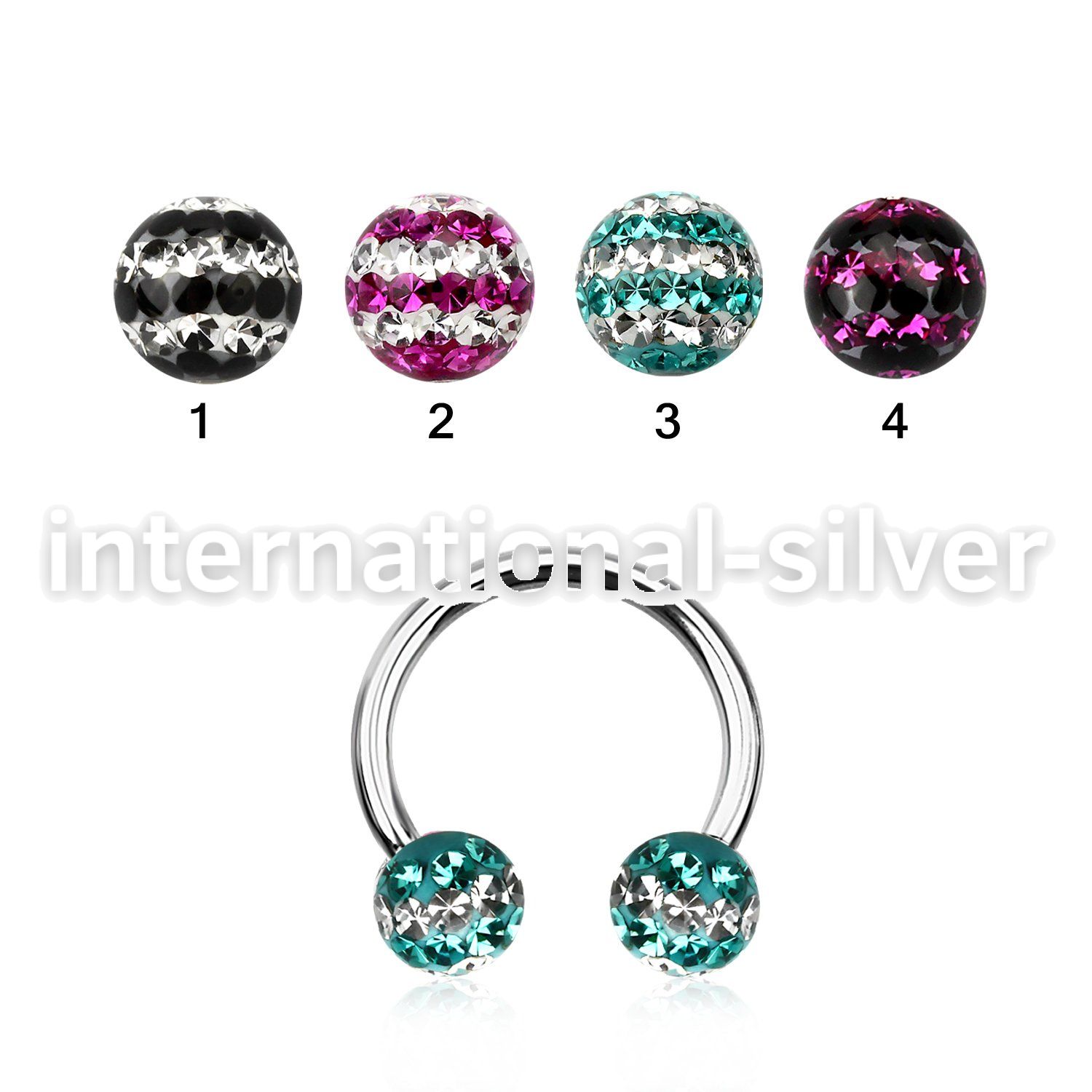 cbfr6d horseshoes surgical steel 316l belly button