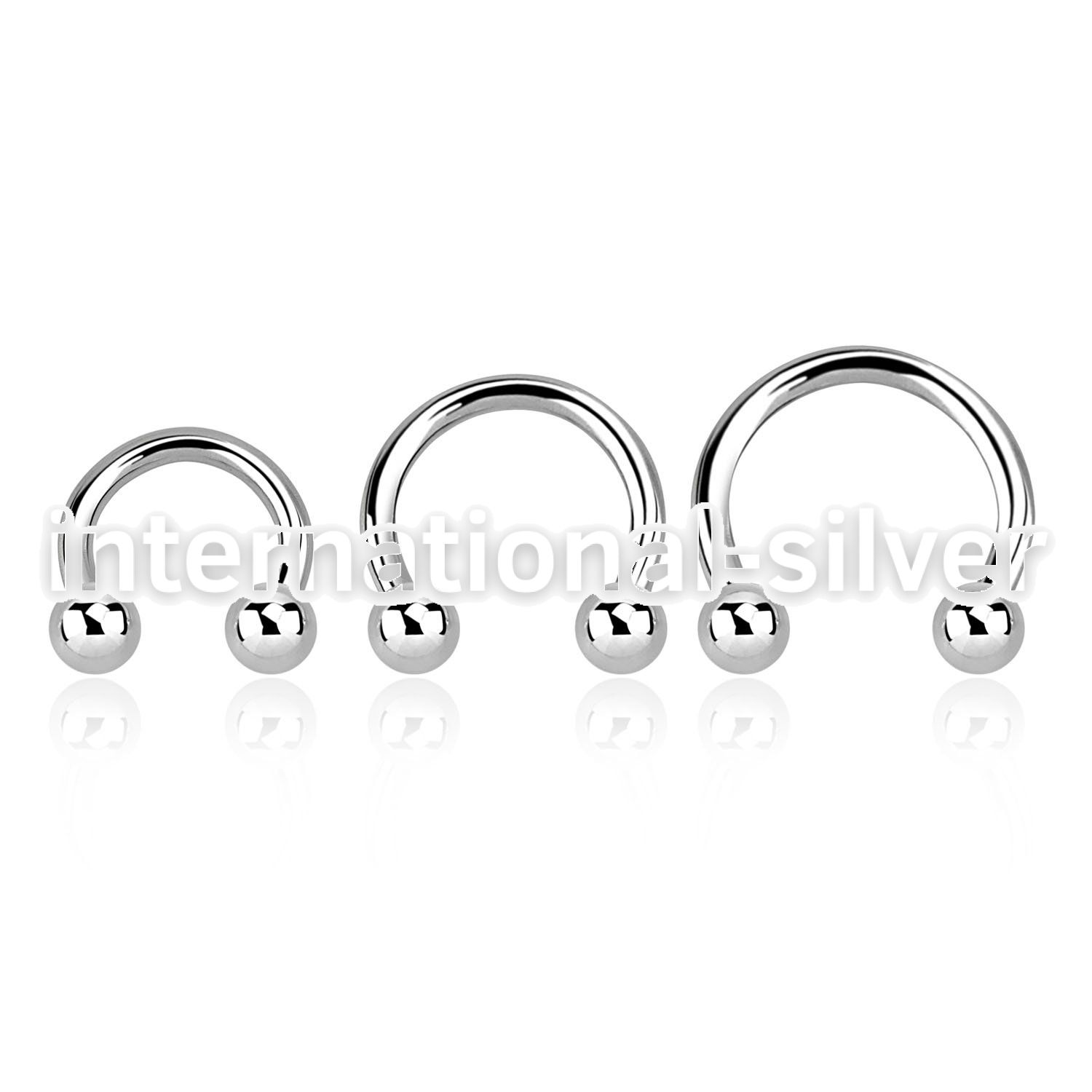 cbm horseshoes surgical steel 316l ear lobe