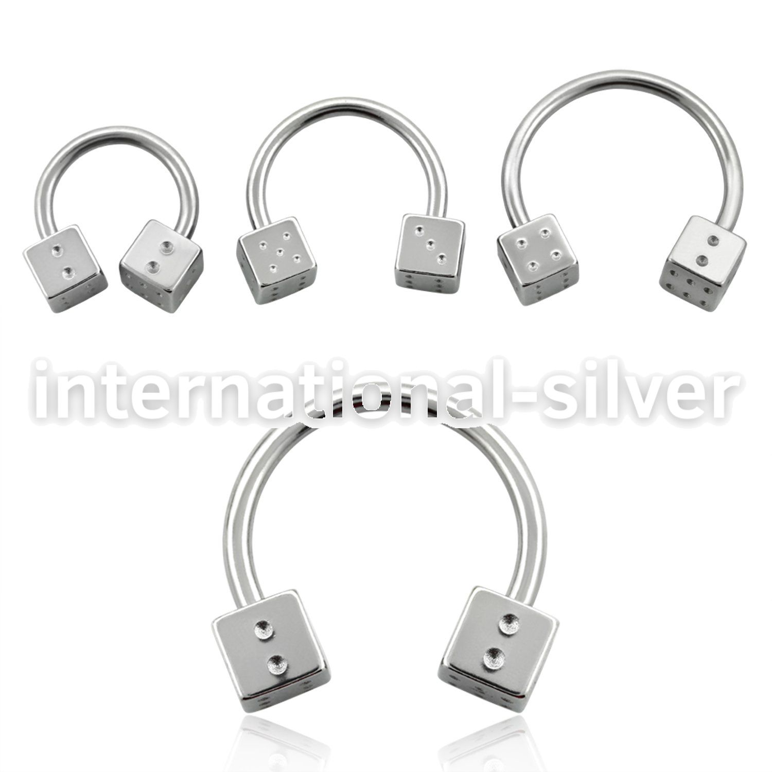 cbsdi5 horseshoes surgical steel 316l belly button