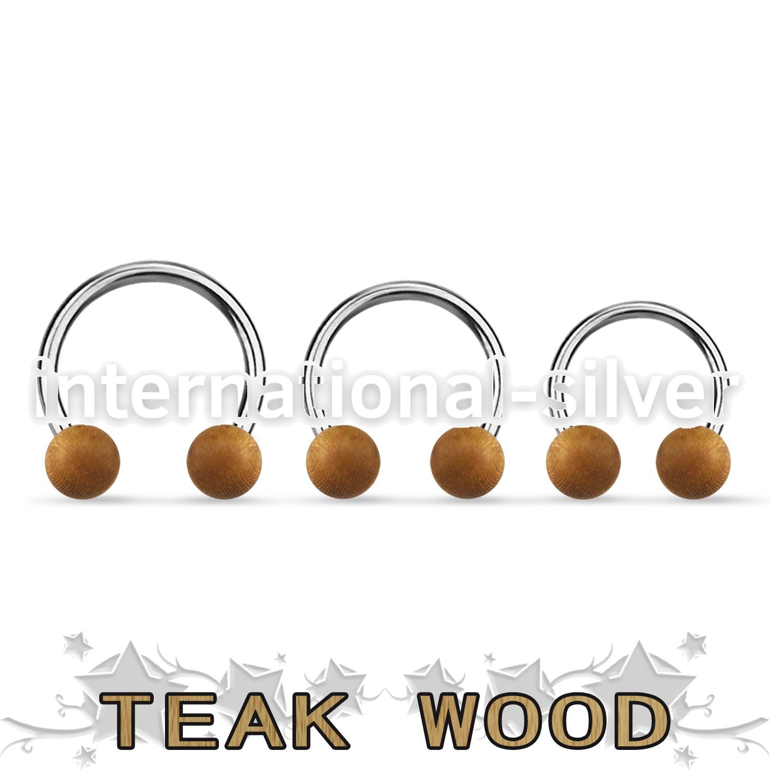 cbte5 horseshoes organic body jewelry ear lobe