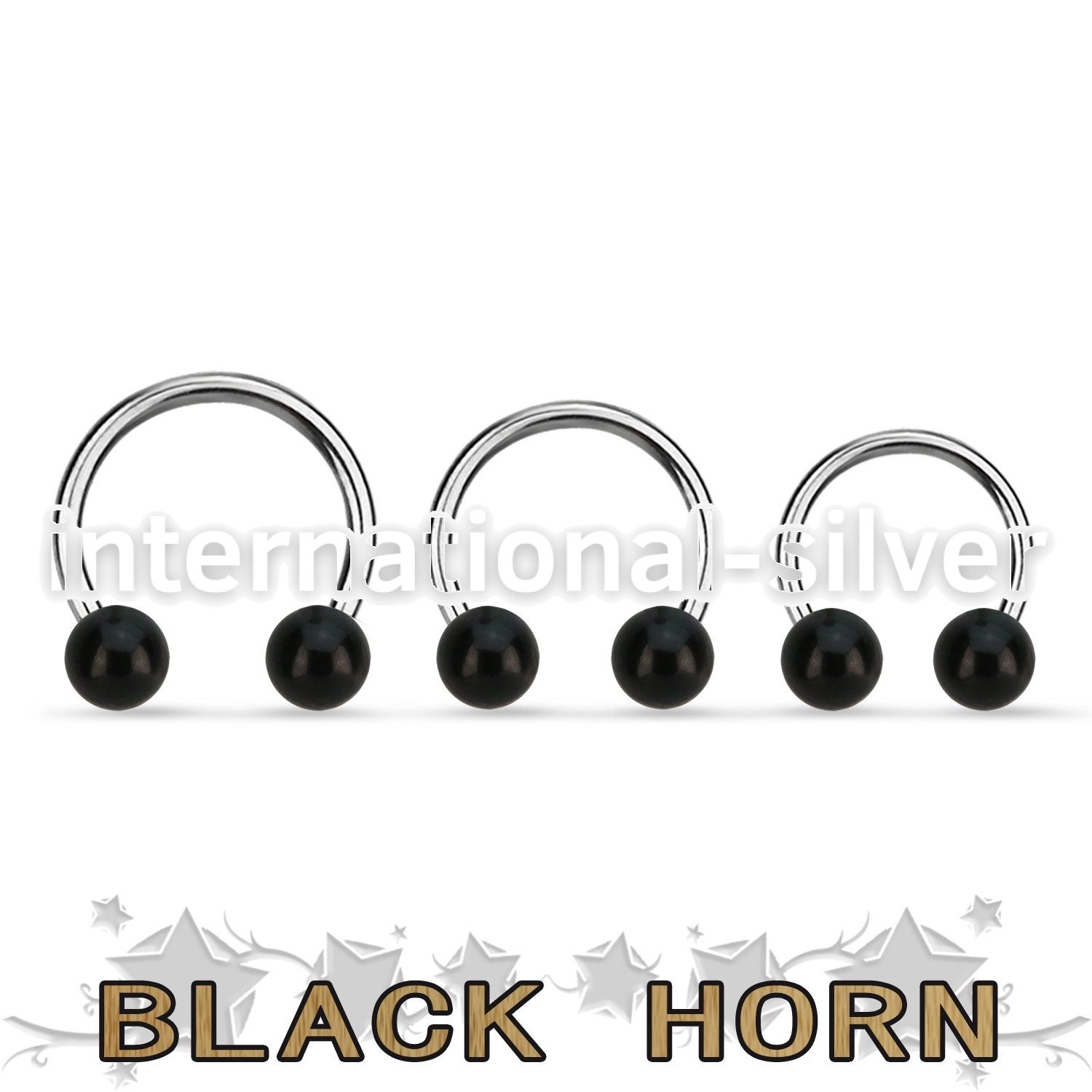 cbwk5 horseshoes organic body jewelry ear lobe