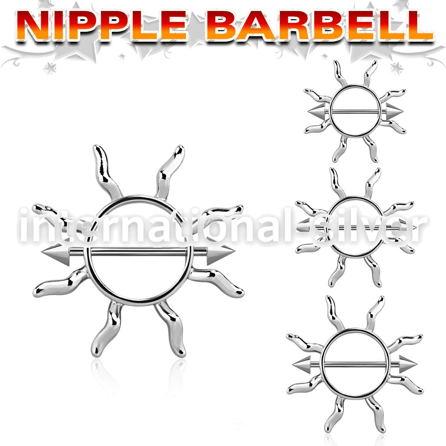 cnnp104 straight barbells surgical steel 316l nipple