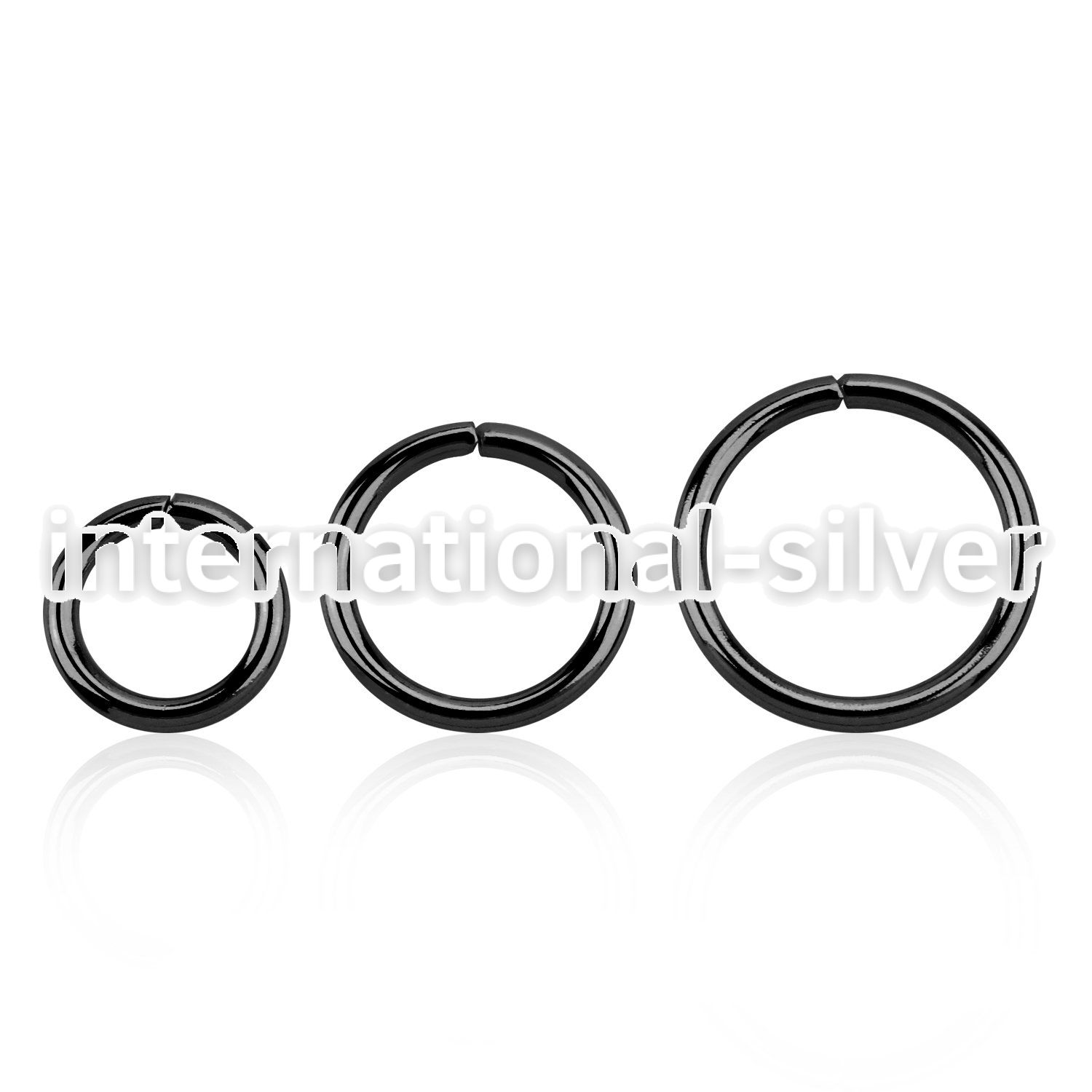 cpsel16 seamless segment rings silver 925 ear lobe