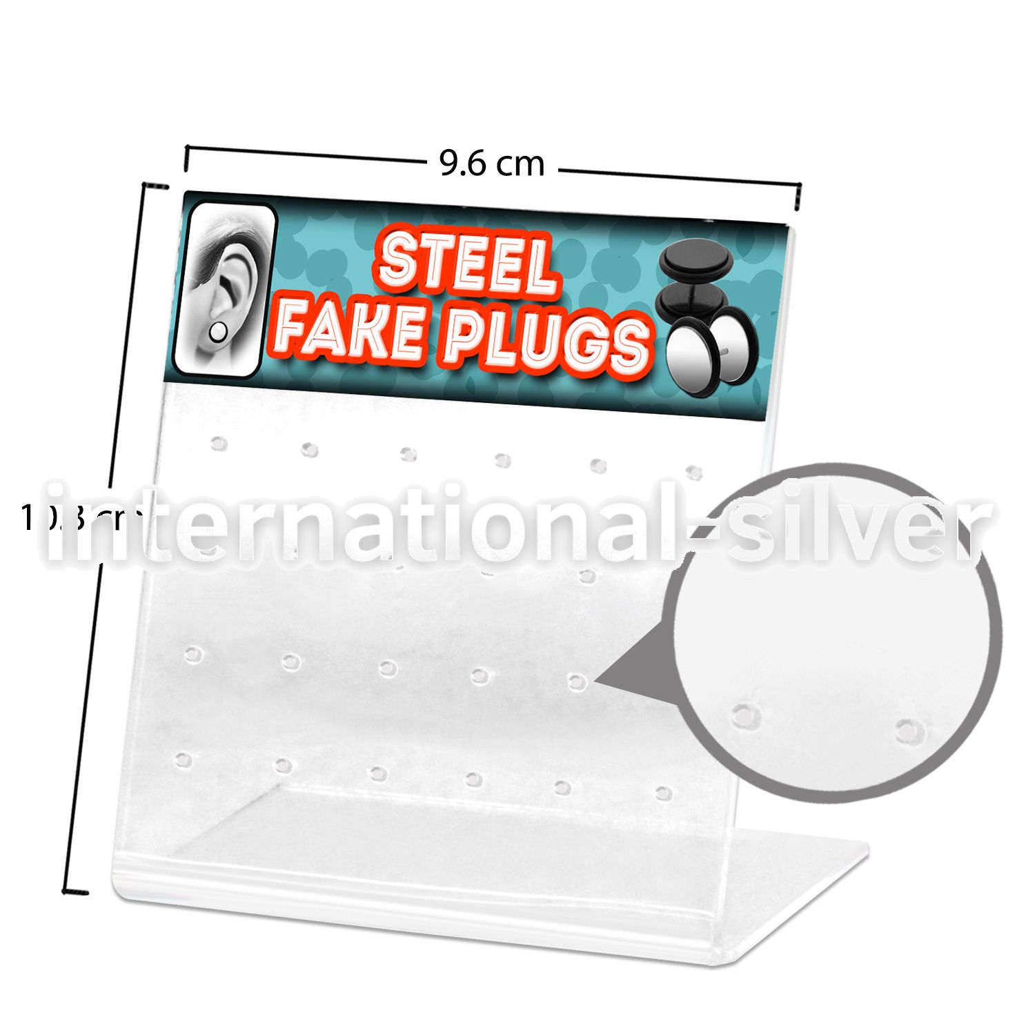 dac24x displays acrylic body jewelry belly button