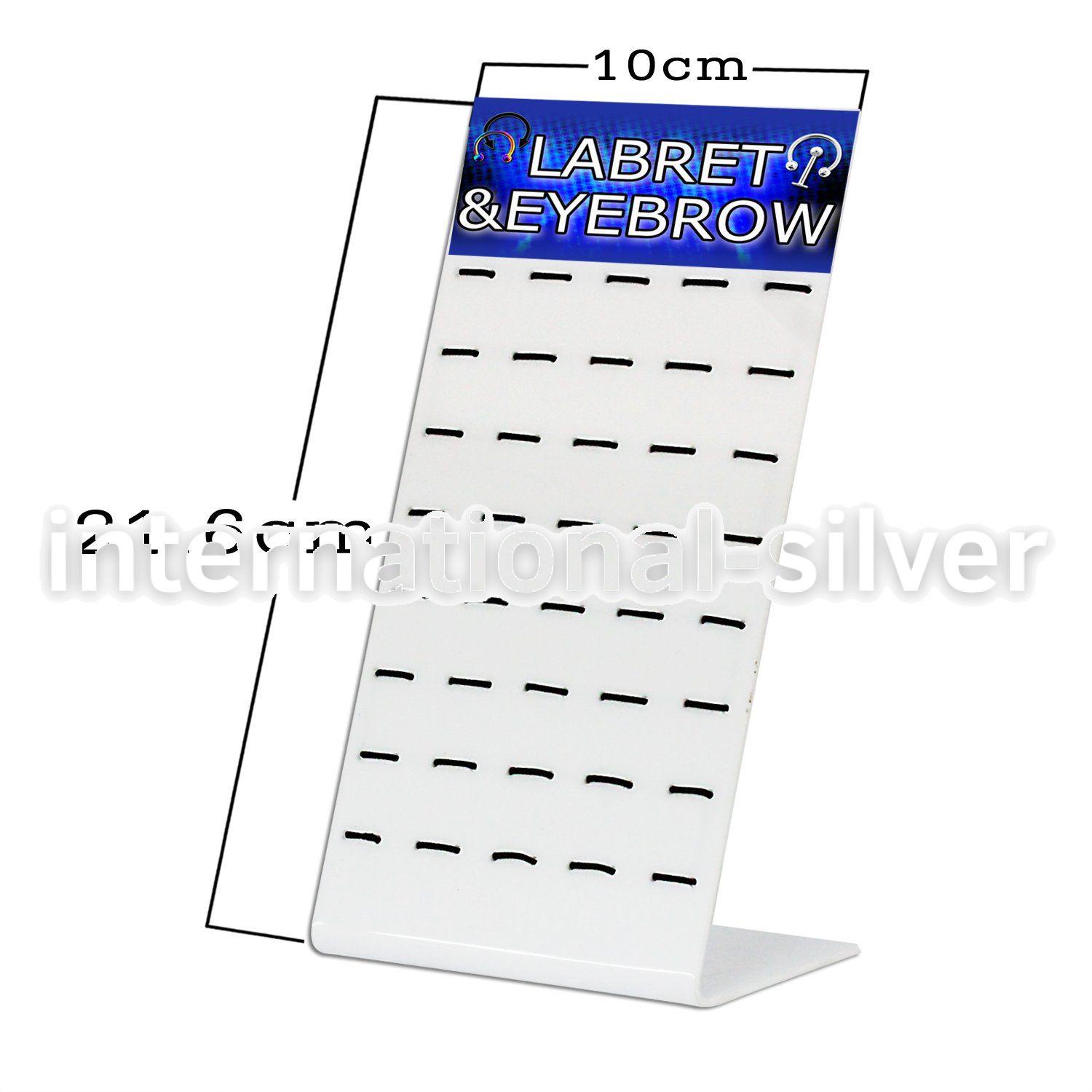 dac82 displays acrylic body jewelry belly button