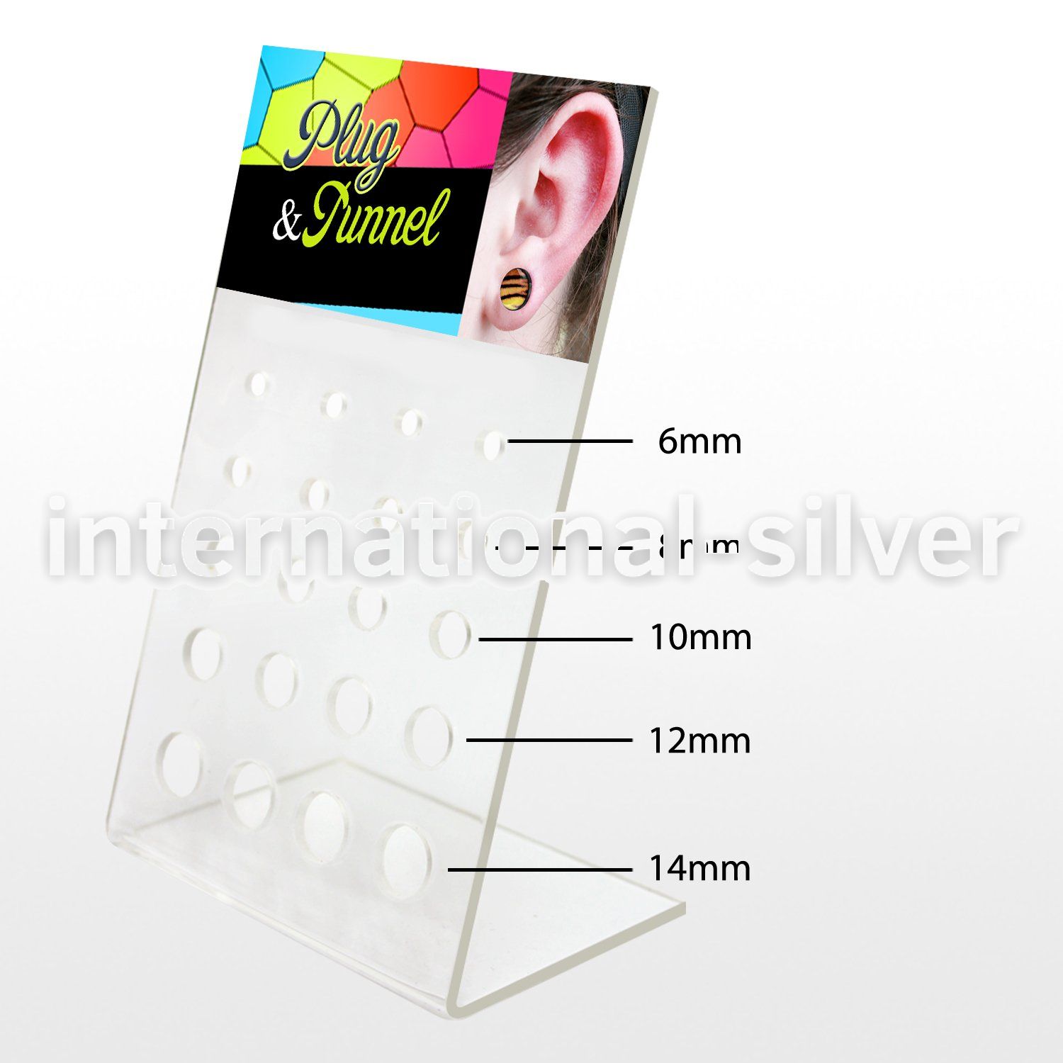 dac86 displays acrylic body jewelry belly button