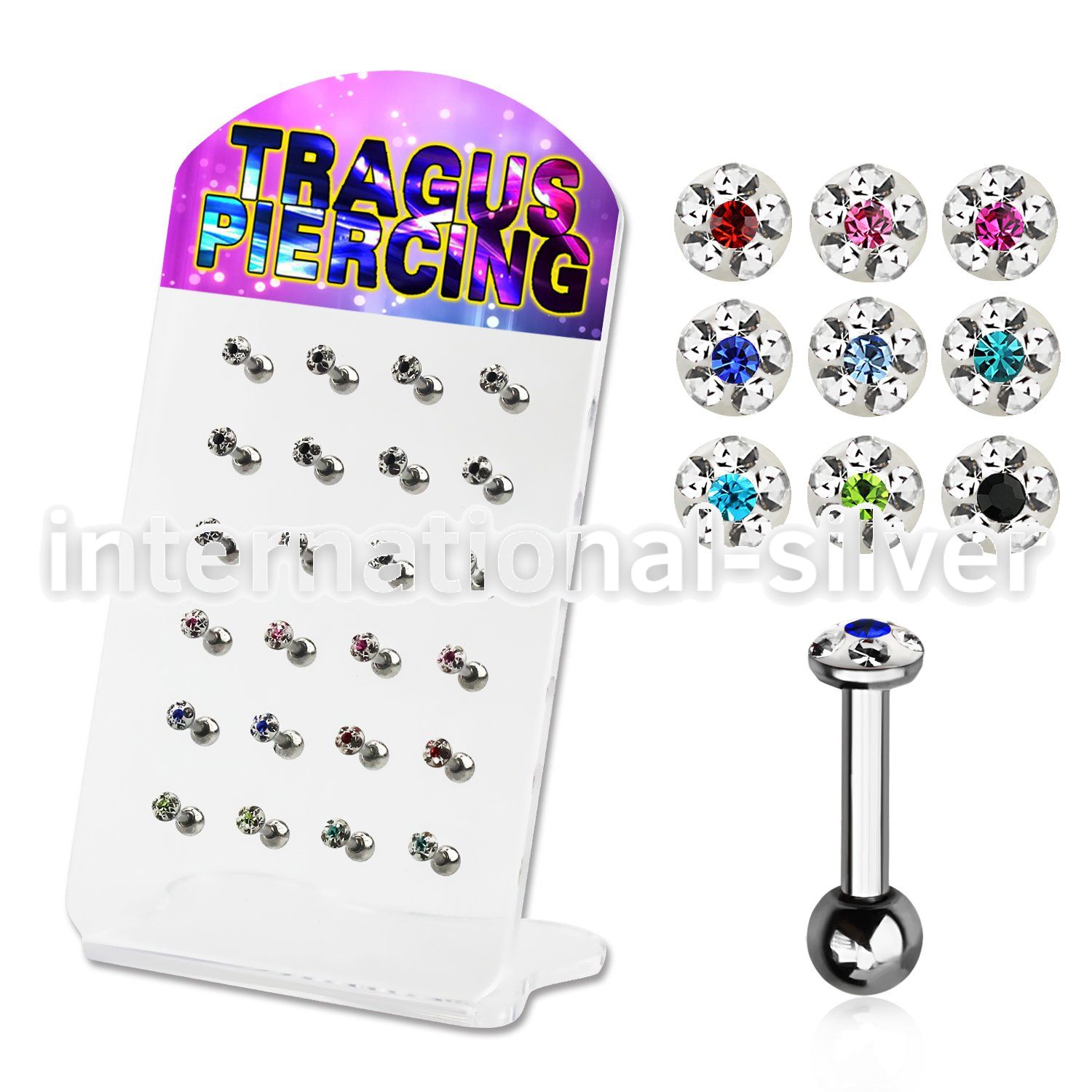 dacb118 straight barbells surgical steel 316l 