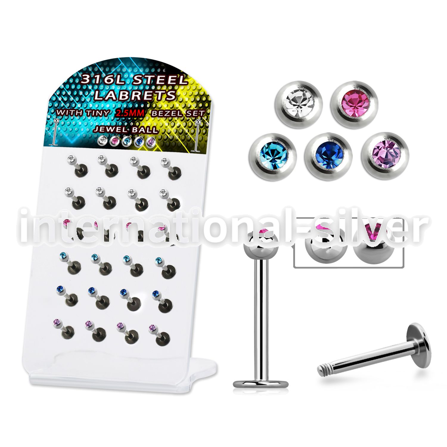 dacb156 labrets lip rings surgical steel 316l labrets chin