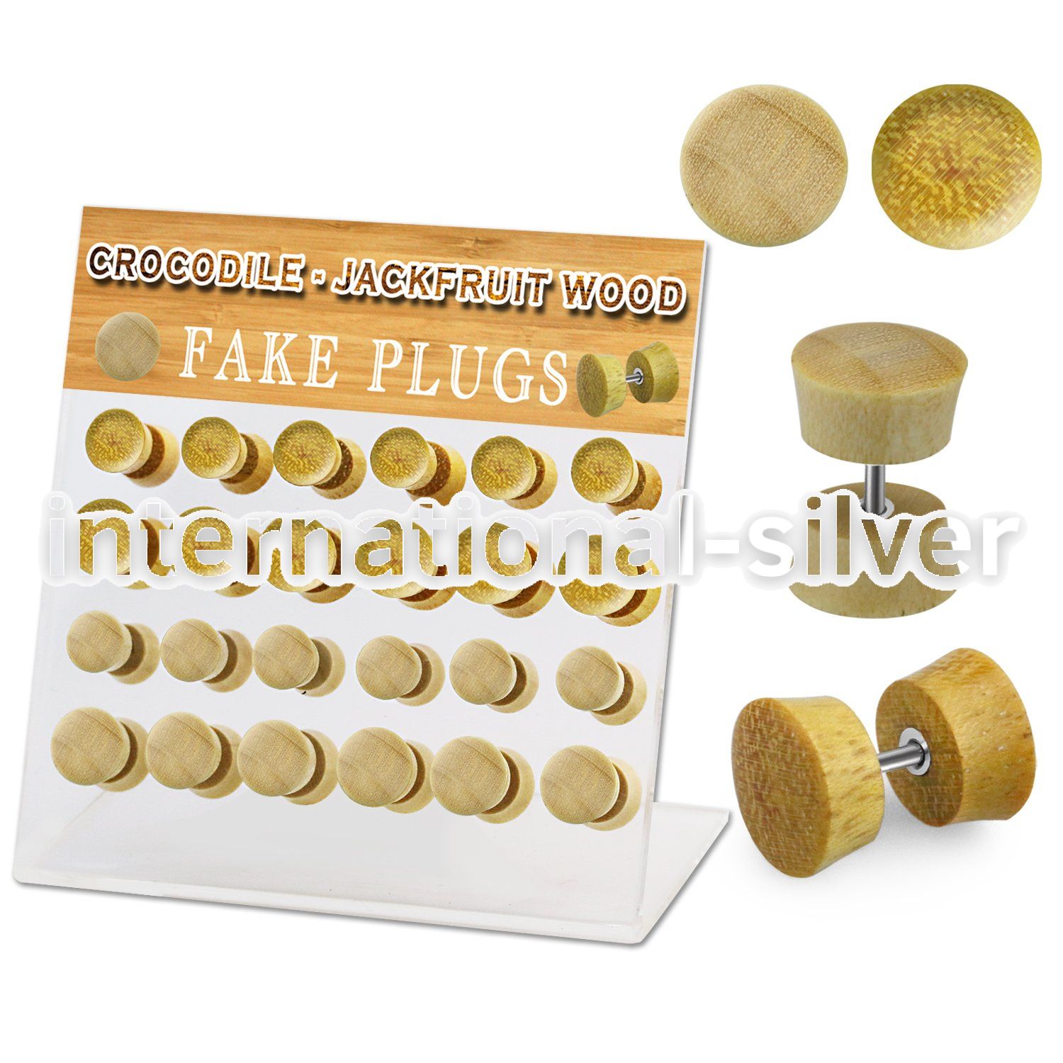 dacb175 cheaters  illusion plugs and tapers organic body jewelry ear lobe