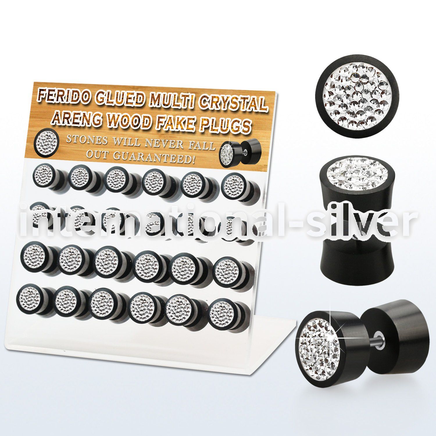 dacb185 cheaters  illusion plugs and tapers organic body jewelry ear lobe