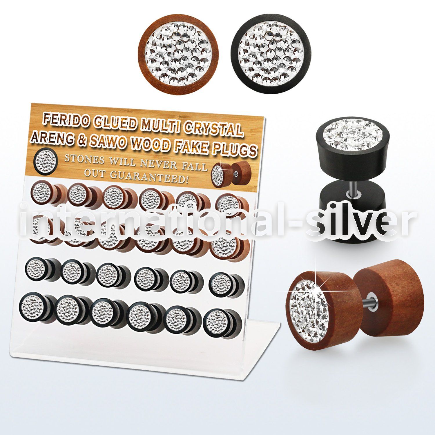 dacb186 cheaters  illusion plugs and tapers organic body jewelry ear lobe