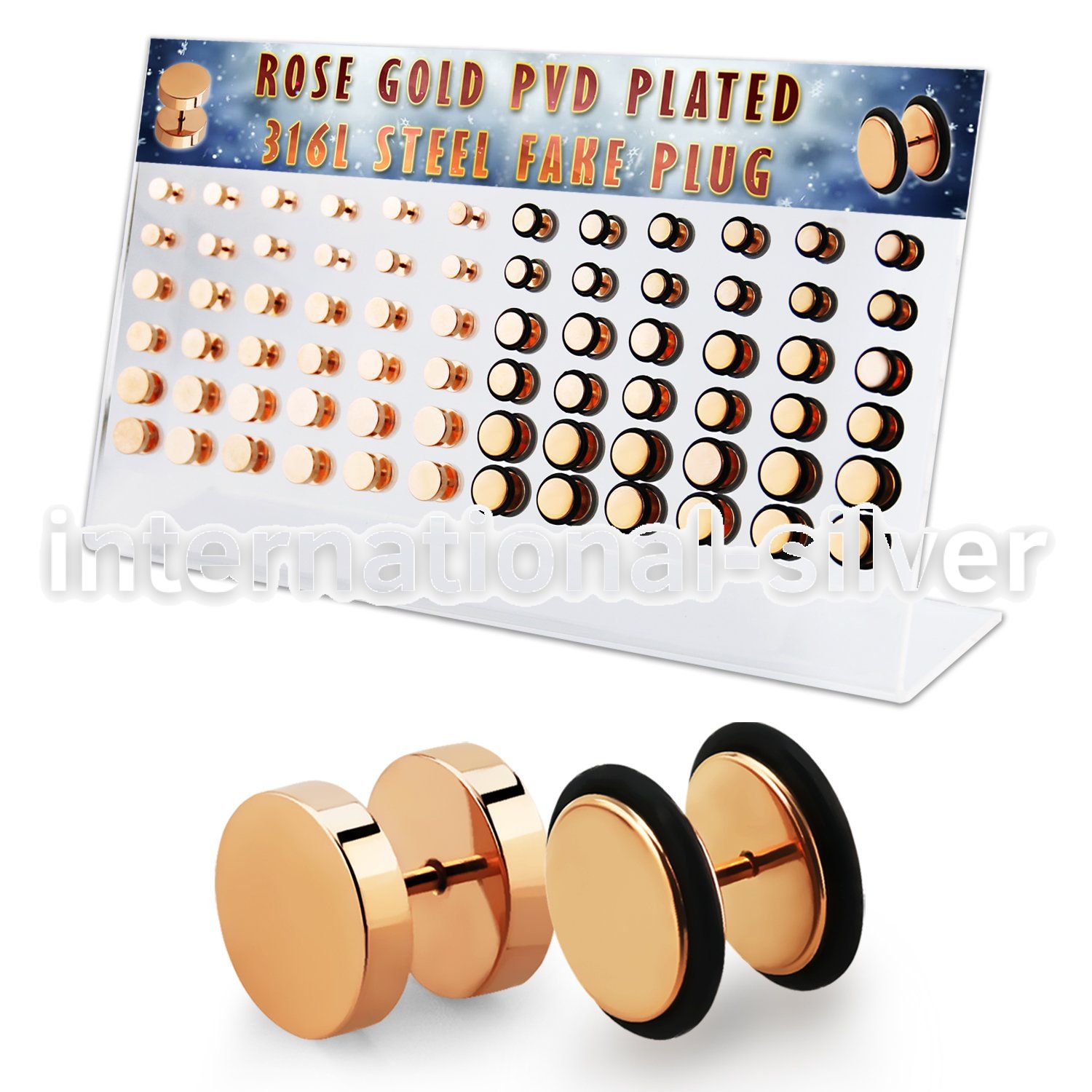 dacb217 cheaters  illusion plugs and tapers anodized surgical steel 316l ear lobe