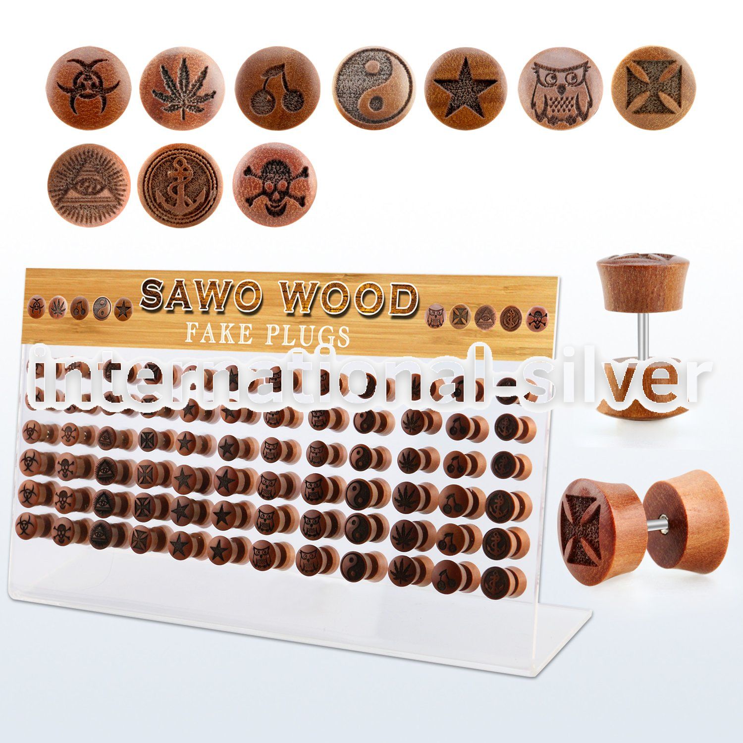 dacb220 cheaters  illusion plugs and tapers organic body jewelry ear lobe